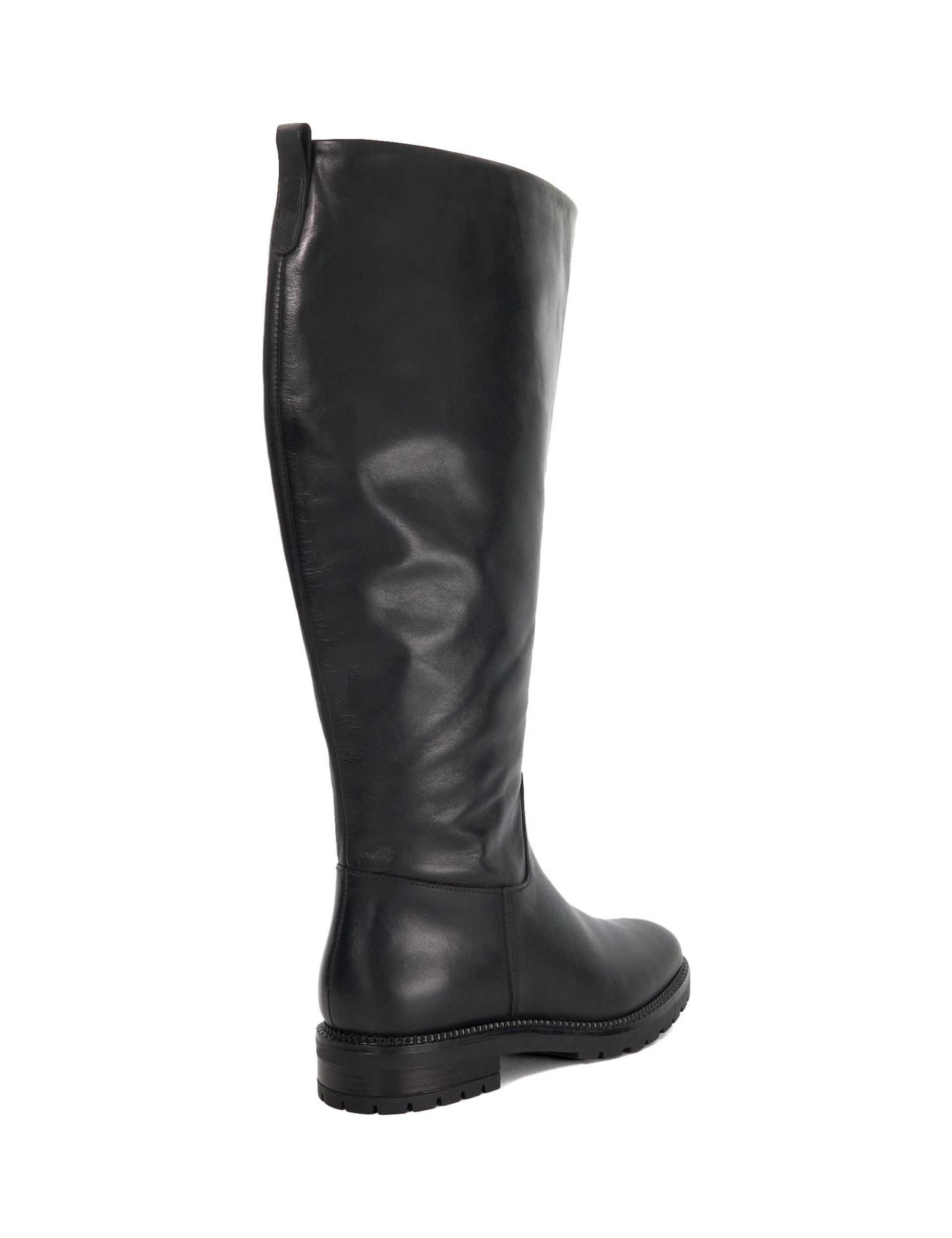 Wide Fit Leather Chelsea Knee High Boots 3 of 5