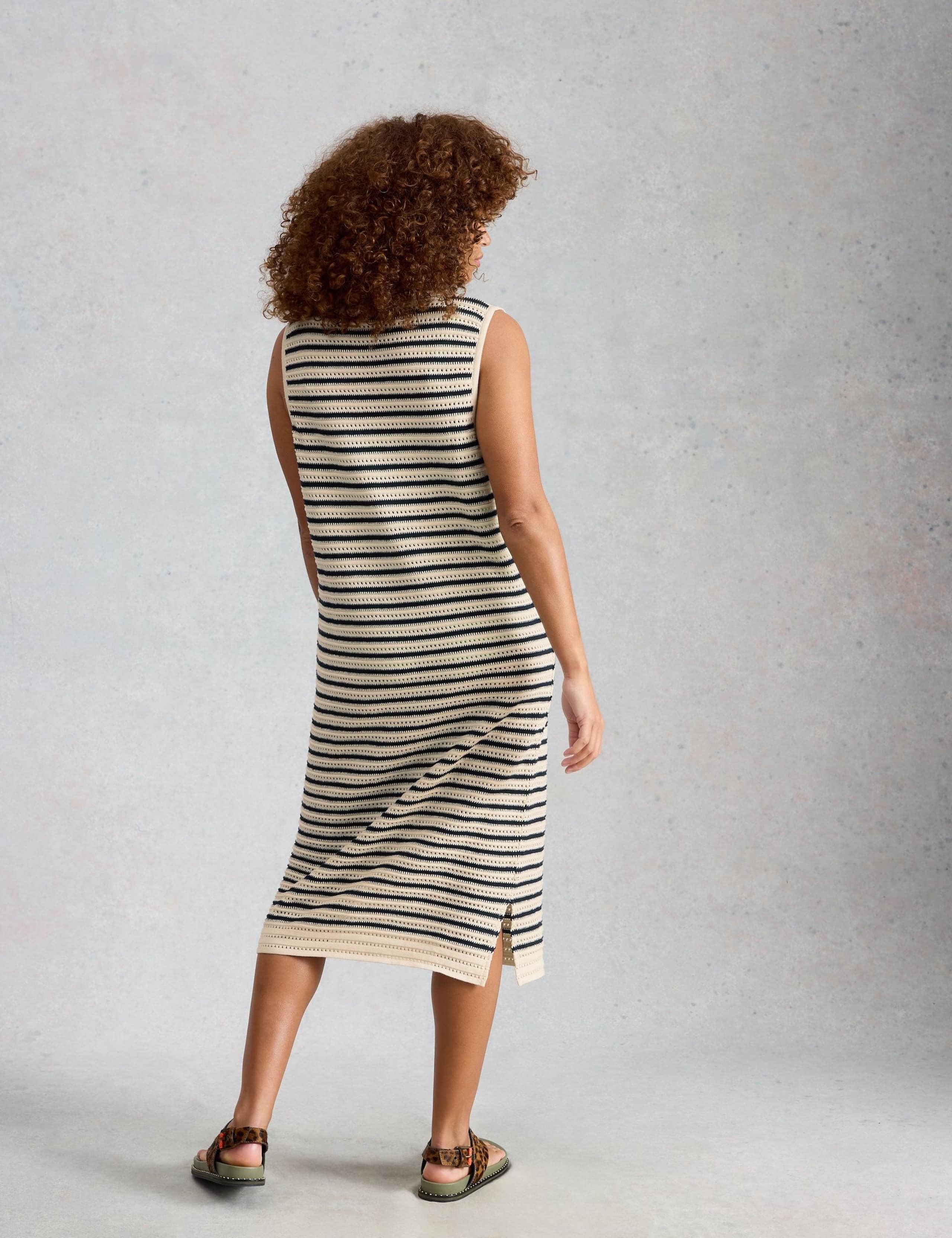 Pure Cotton Crochet Style Midi Beach Dress 5 of 6