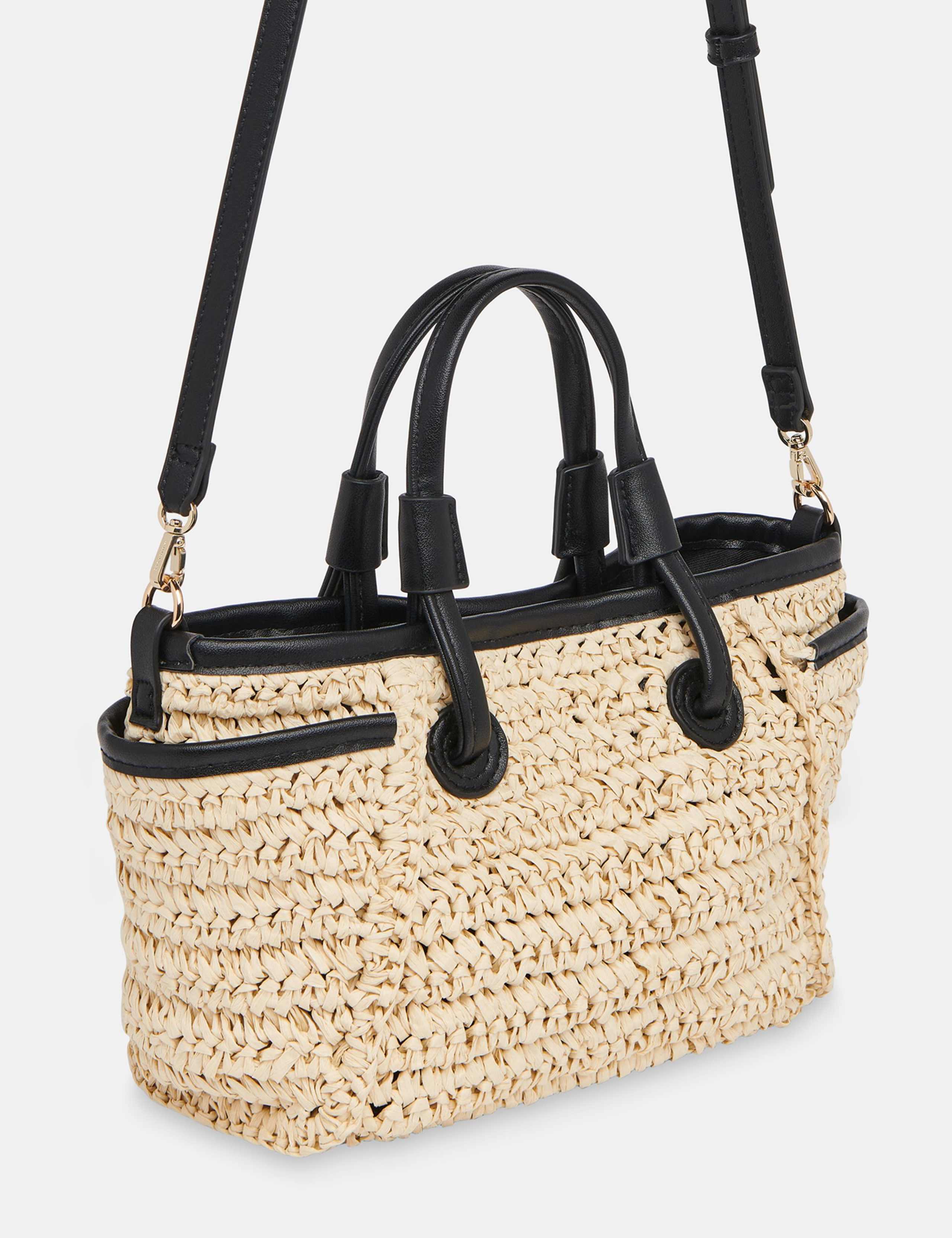 Straw Mini Tote Bag 4 of 4