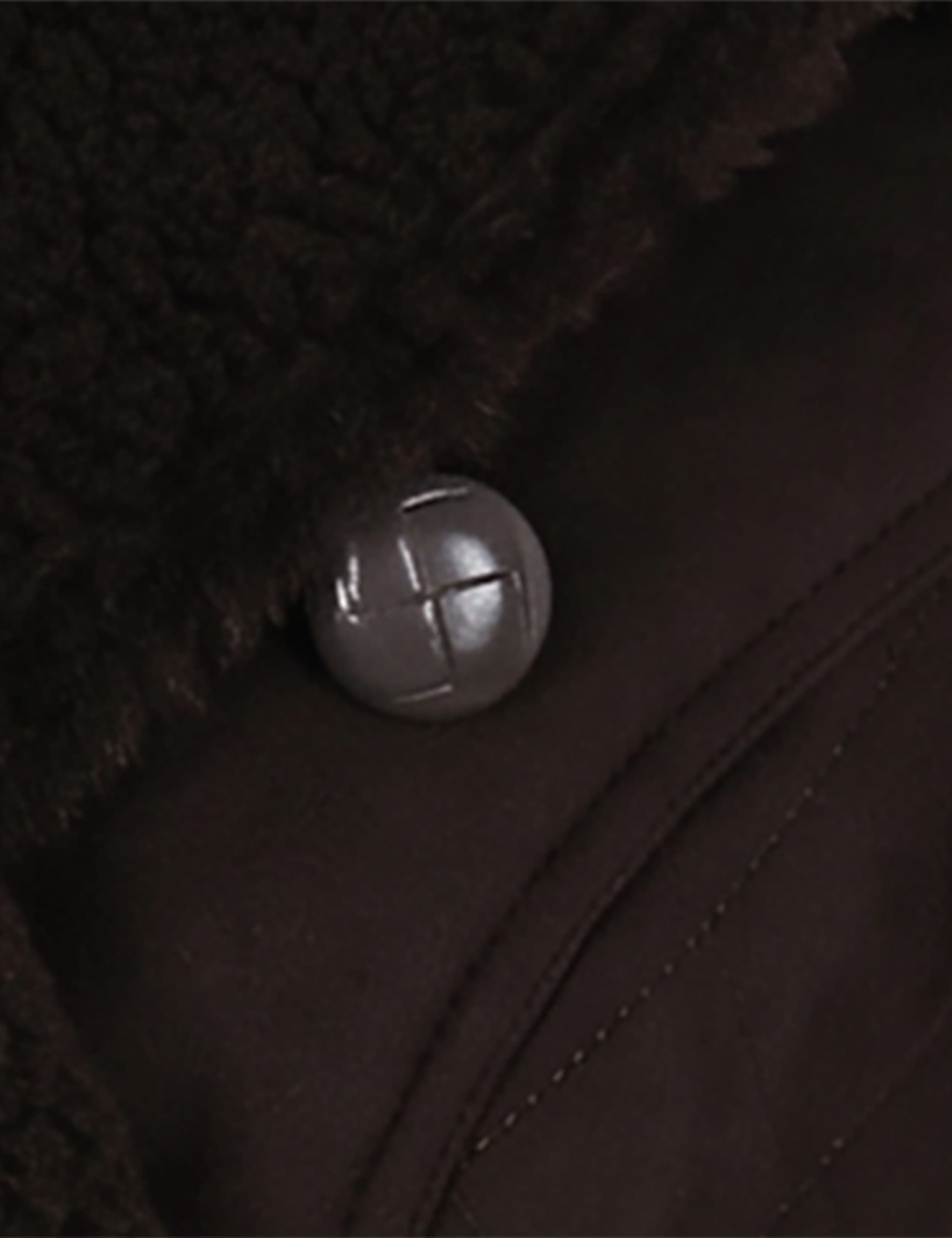 Faux Shearling Funnel Neck Military Jacket 3 of 6