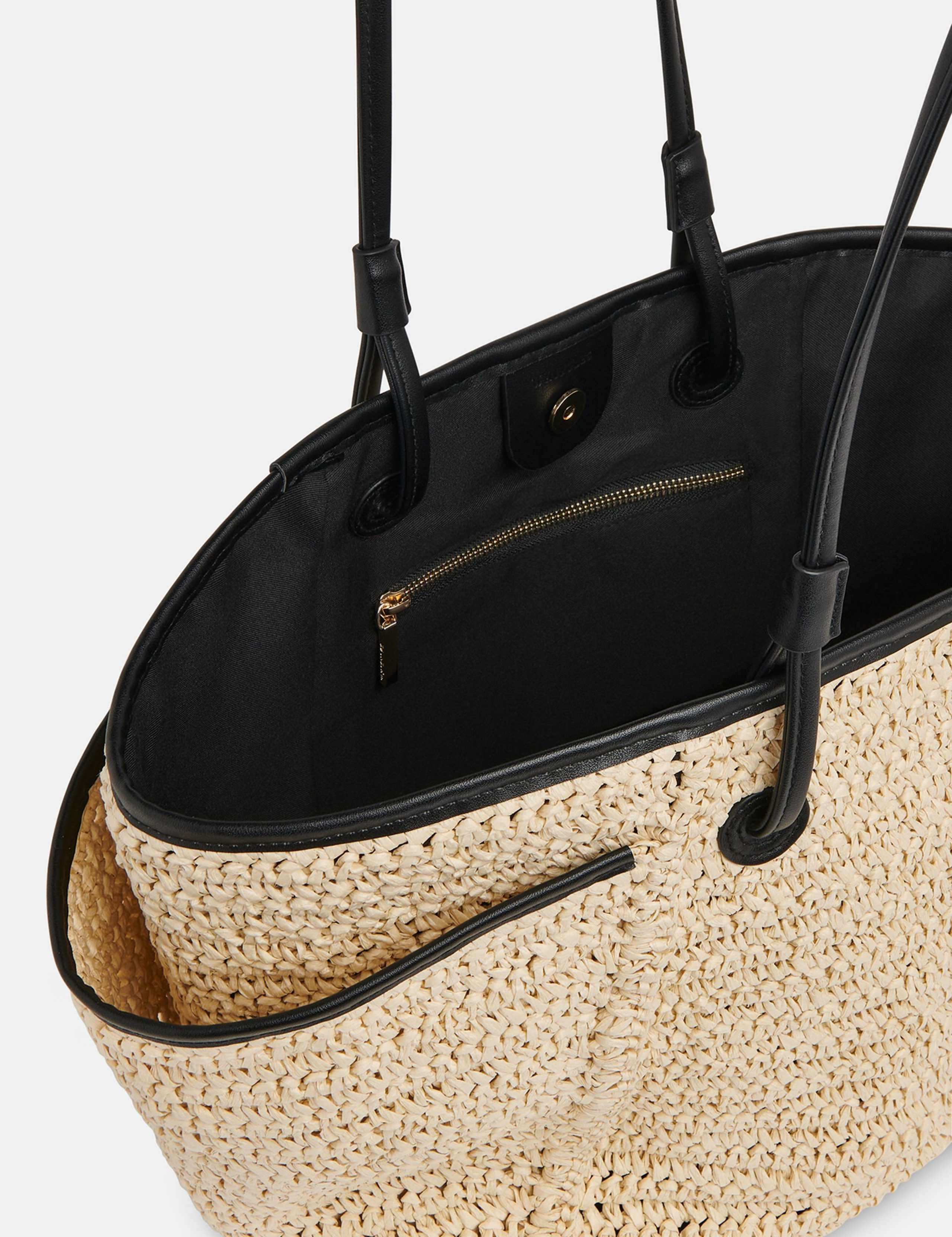 Zoelle Straw Tote Bag 3 of 3