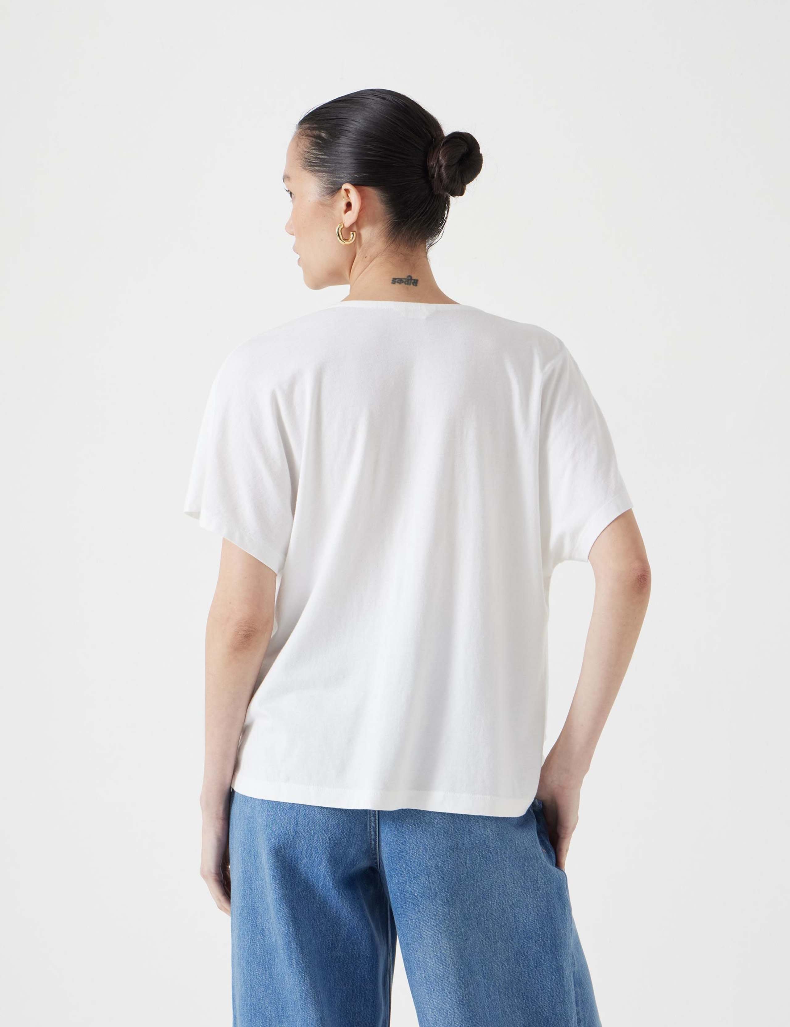 Cotton Rich Cowl Neck T-Shirt 5 of 5