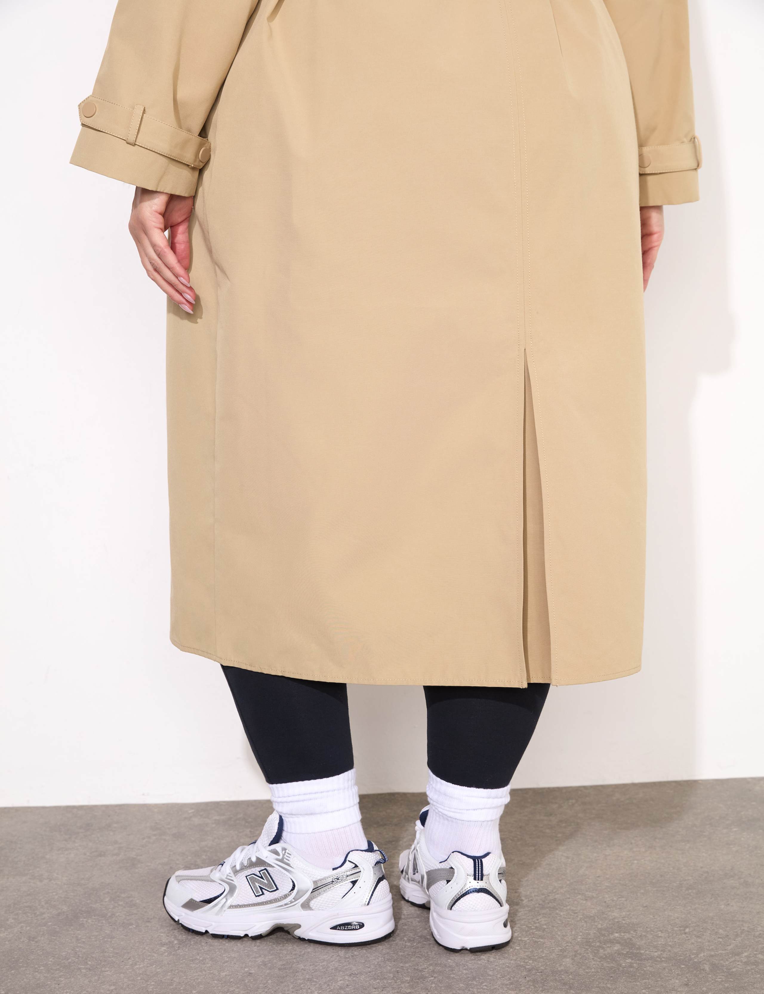 Cotton Blend Longline Trench Coat 6 of 7