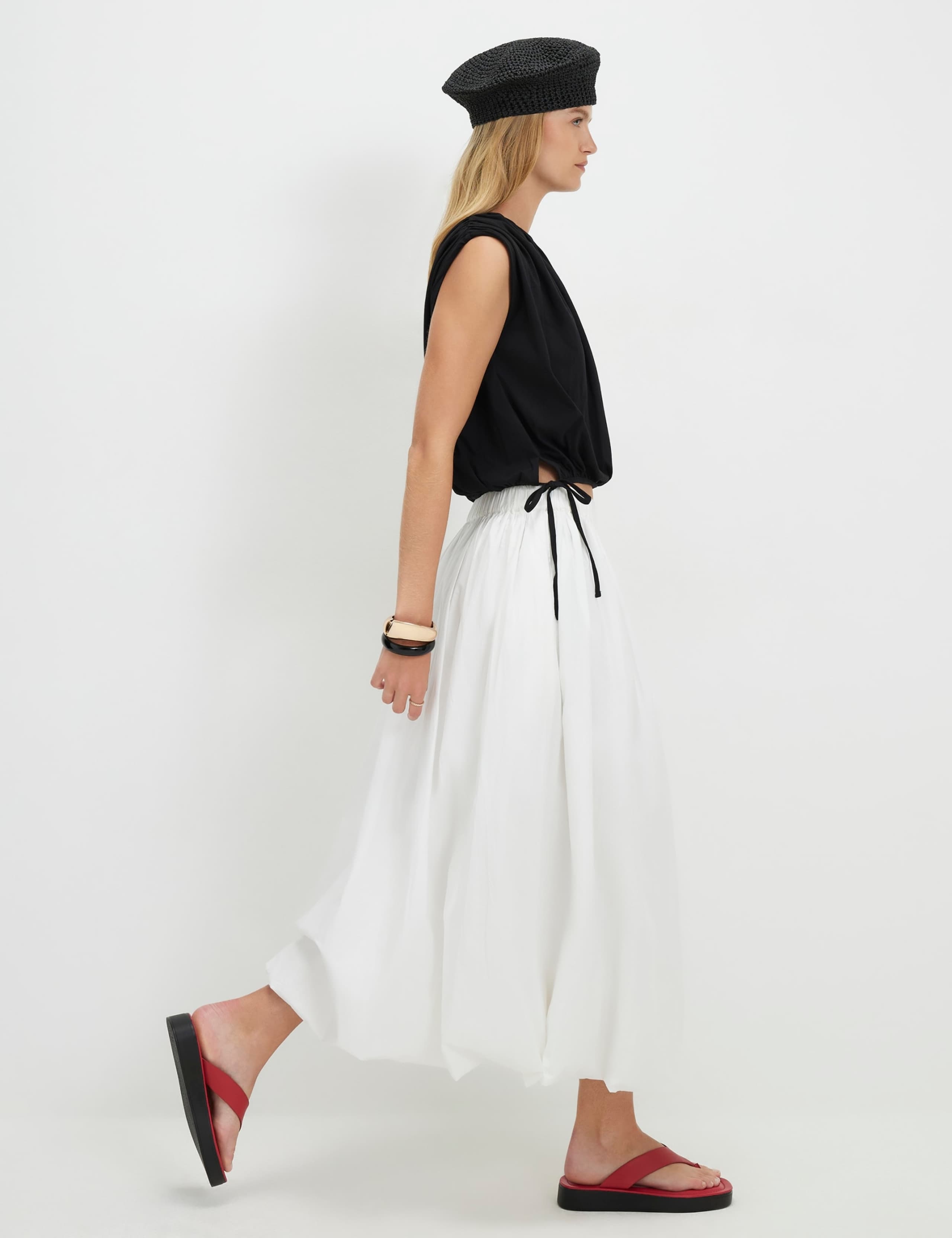 Pure Cotton Bubble Hem T-Shirt 3 of 4