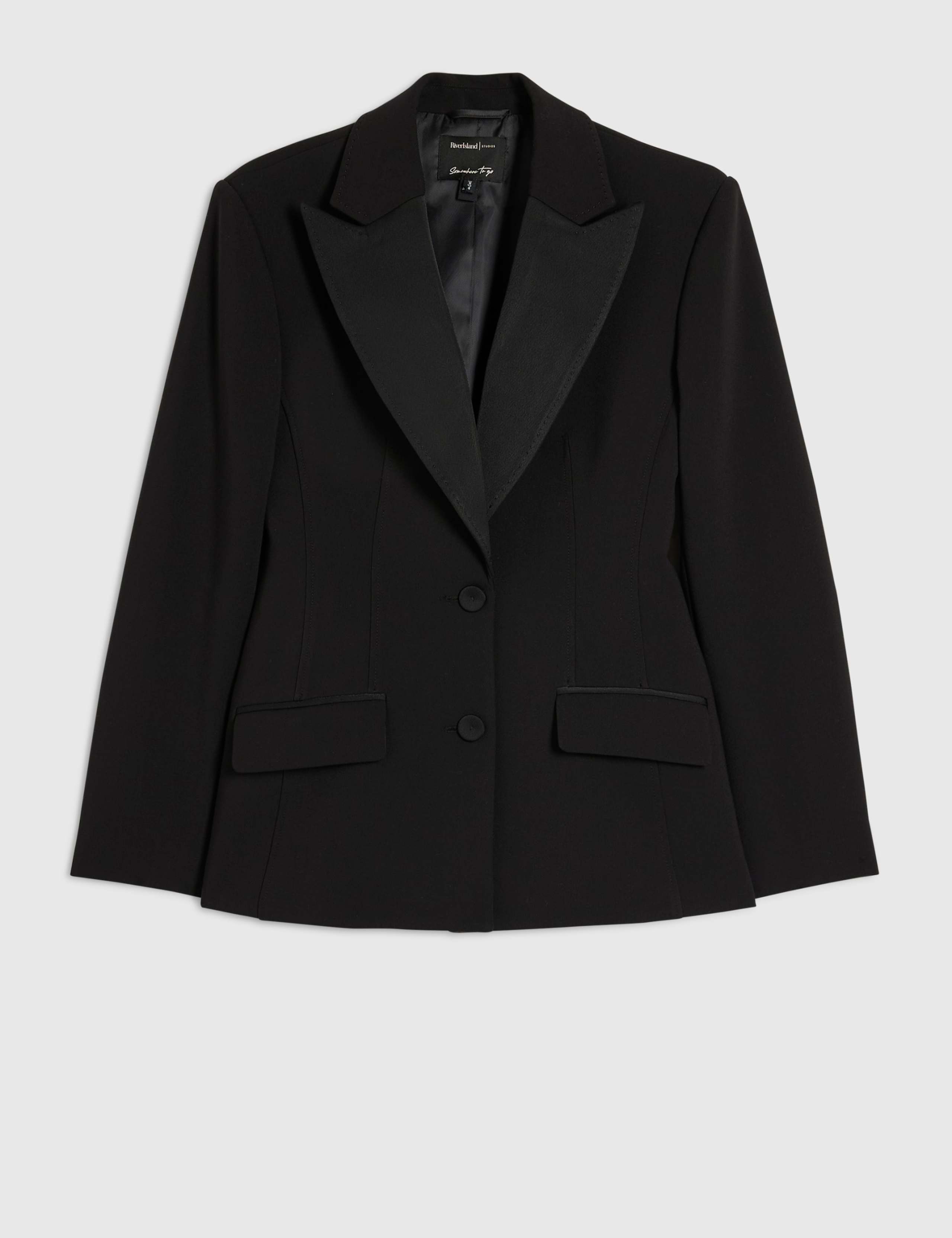 Slim Fit Tuxedo Detail Blazer 2 of 6
