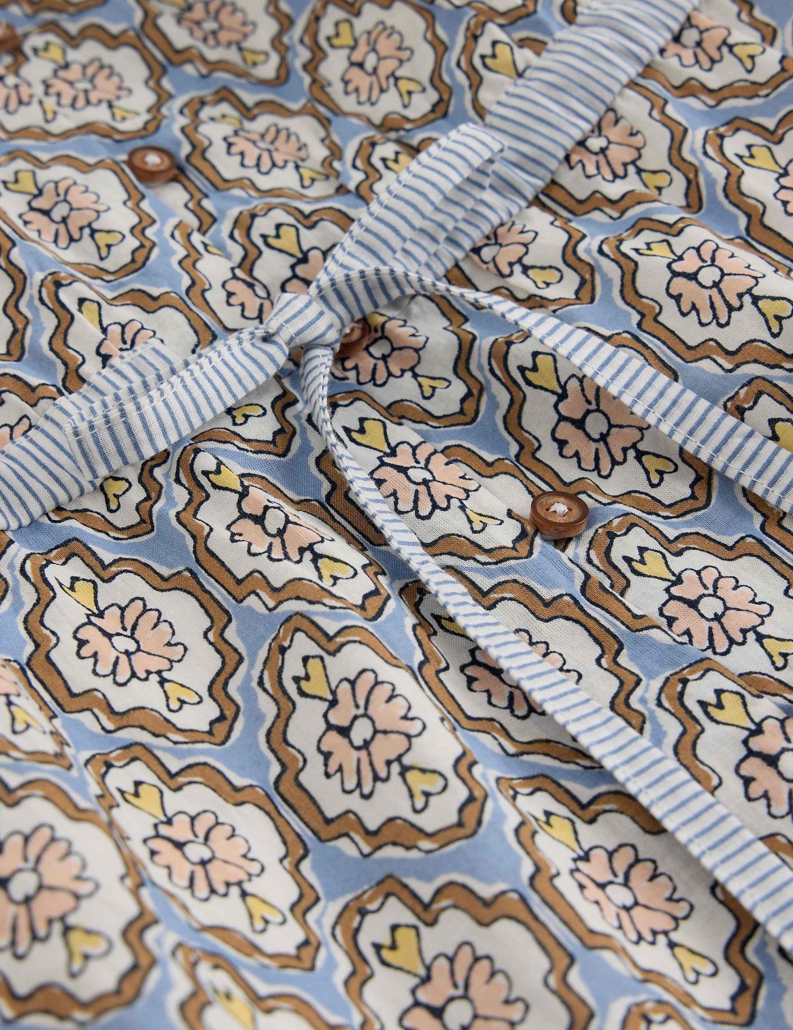 Pure Cotton Floral Midi Tiered Dress 5 of 6