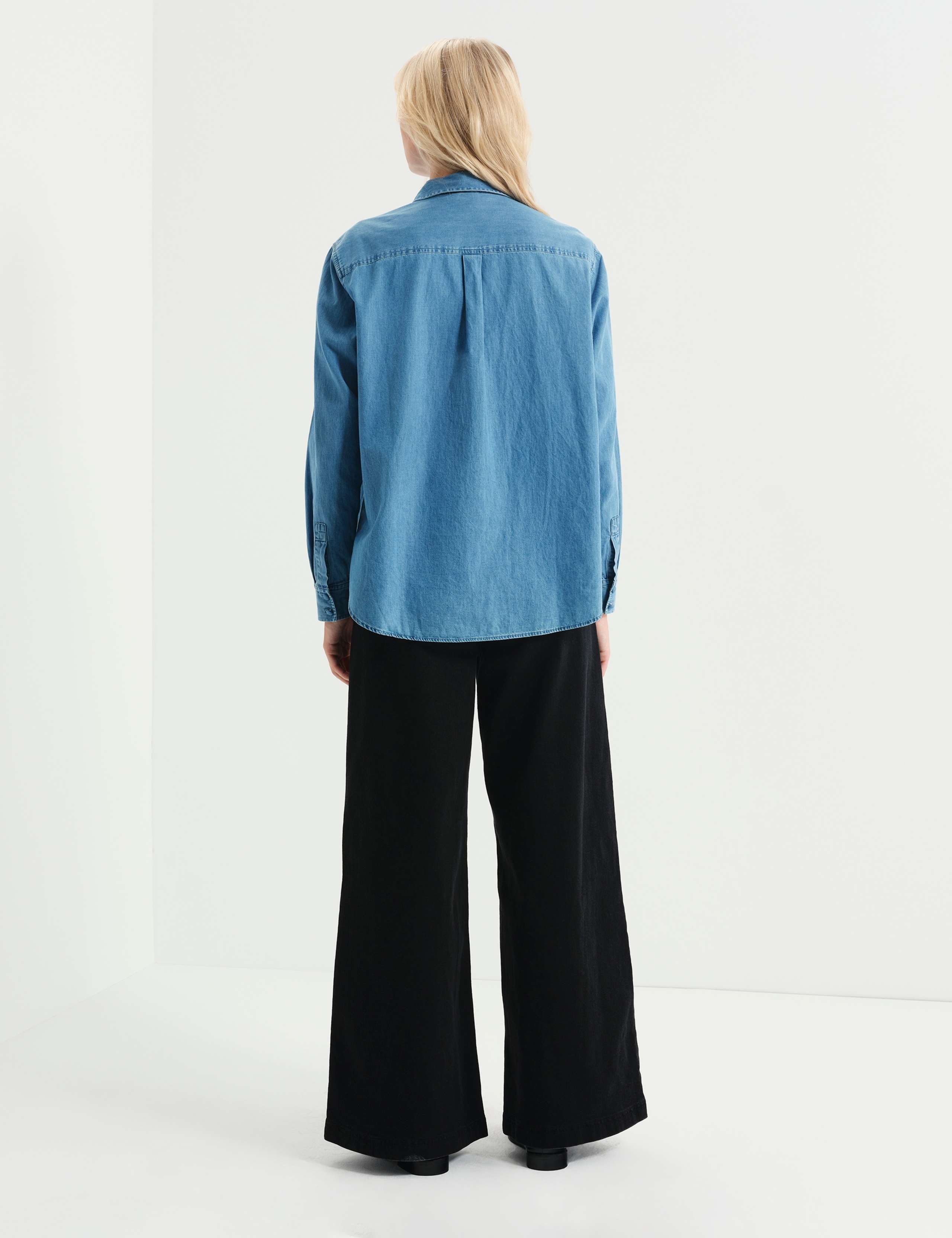 Denim Collared Button Through Shirt 5 of 10