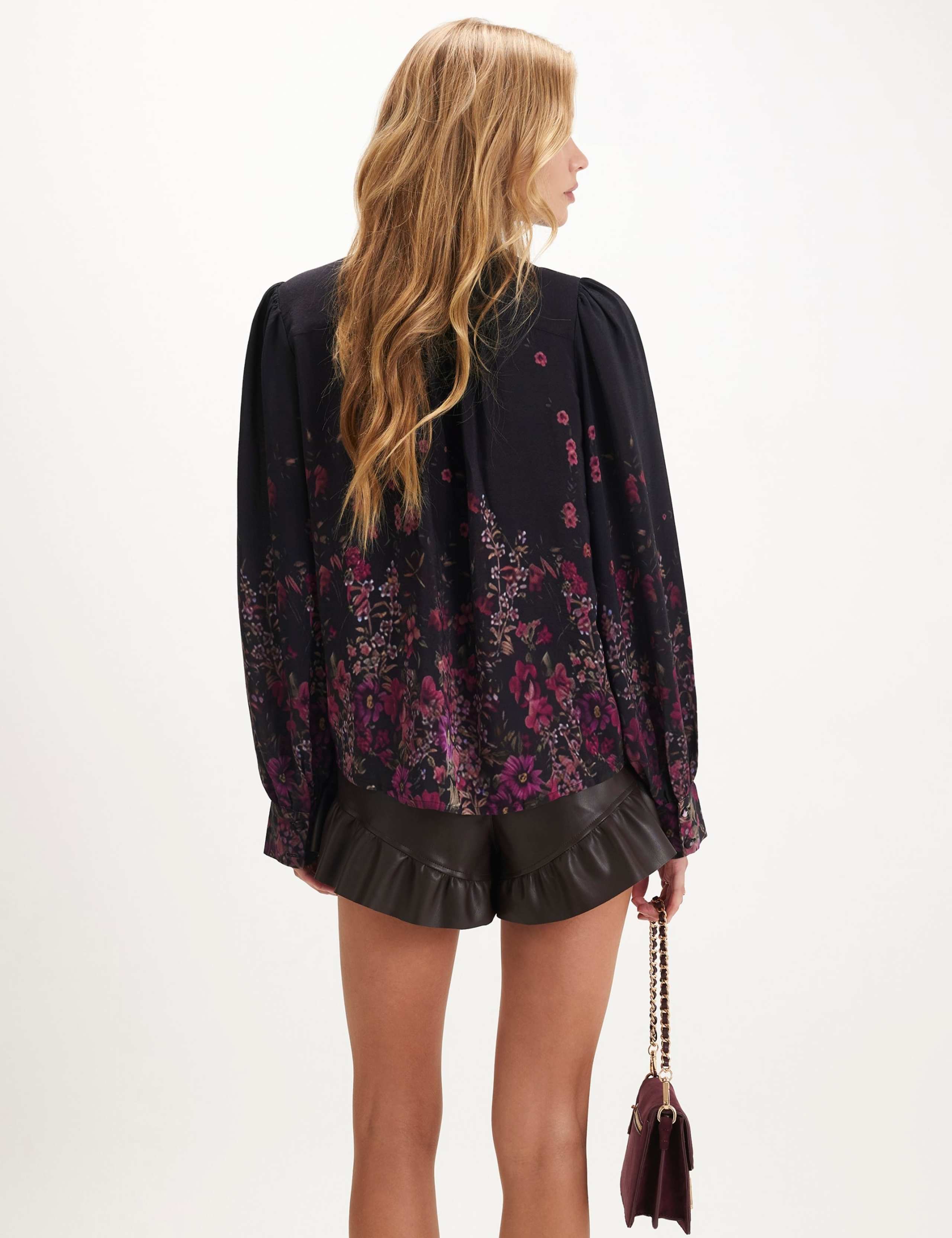 Floral Frill High Neck Blouse 2 of 6