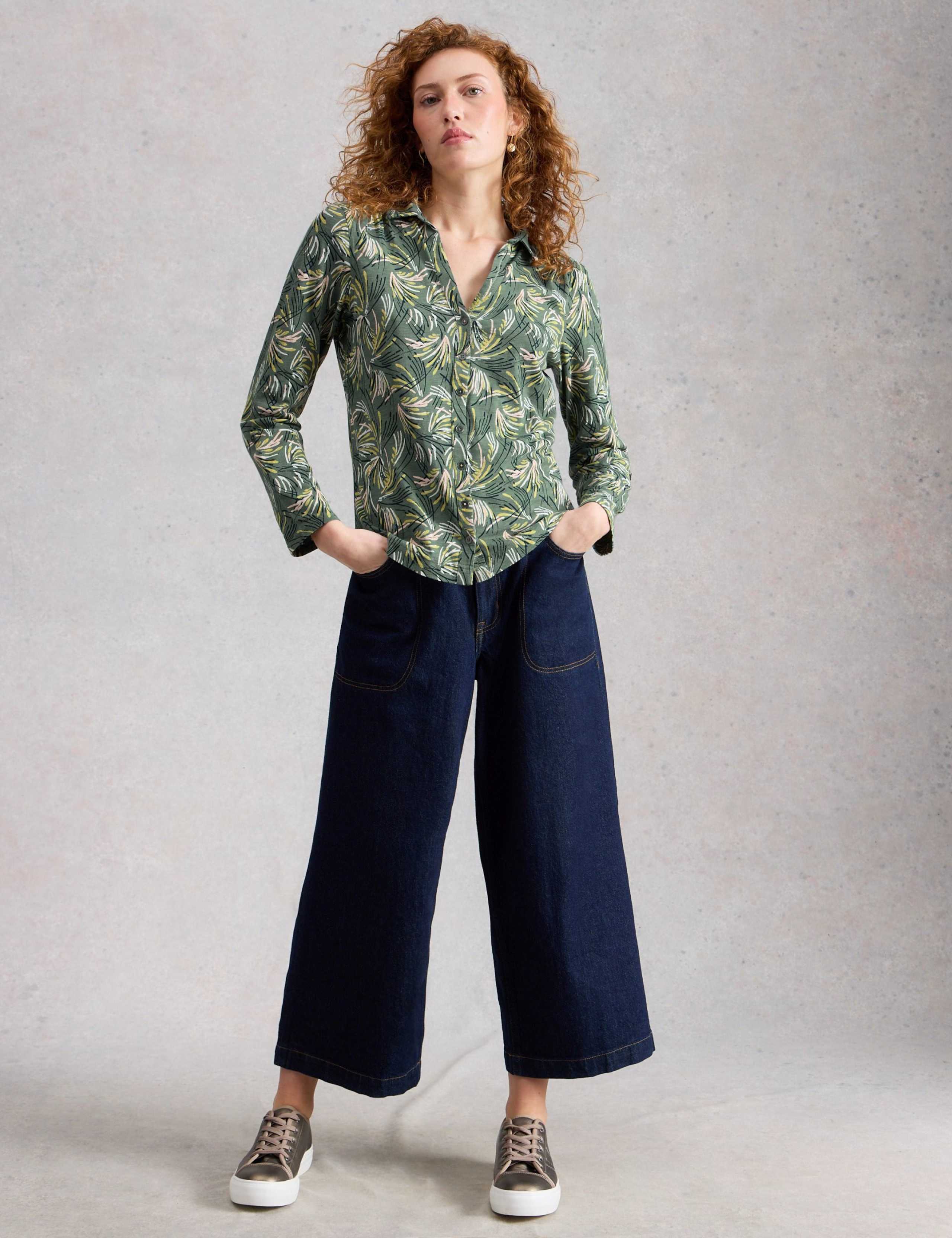 Jersey Print Collared Shirt 1 of 6