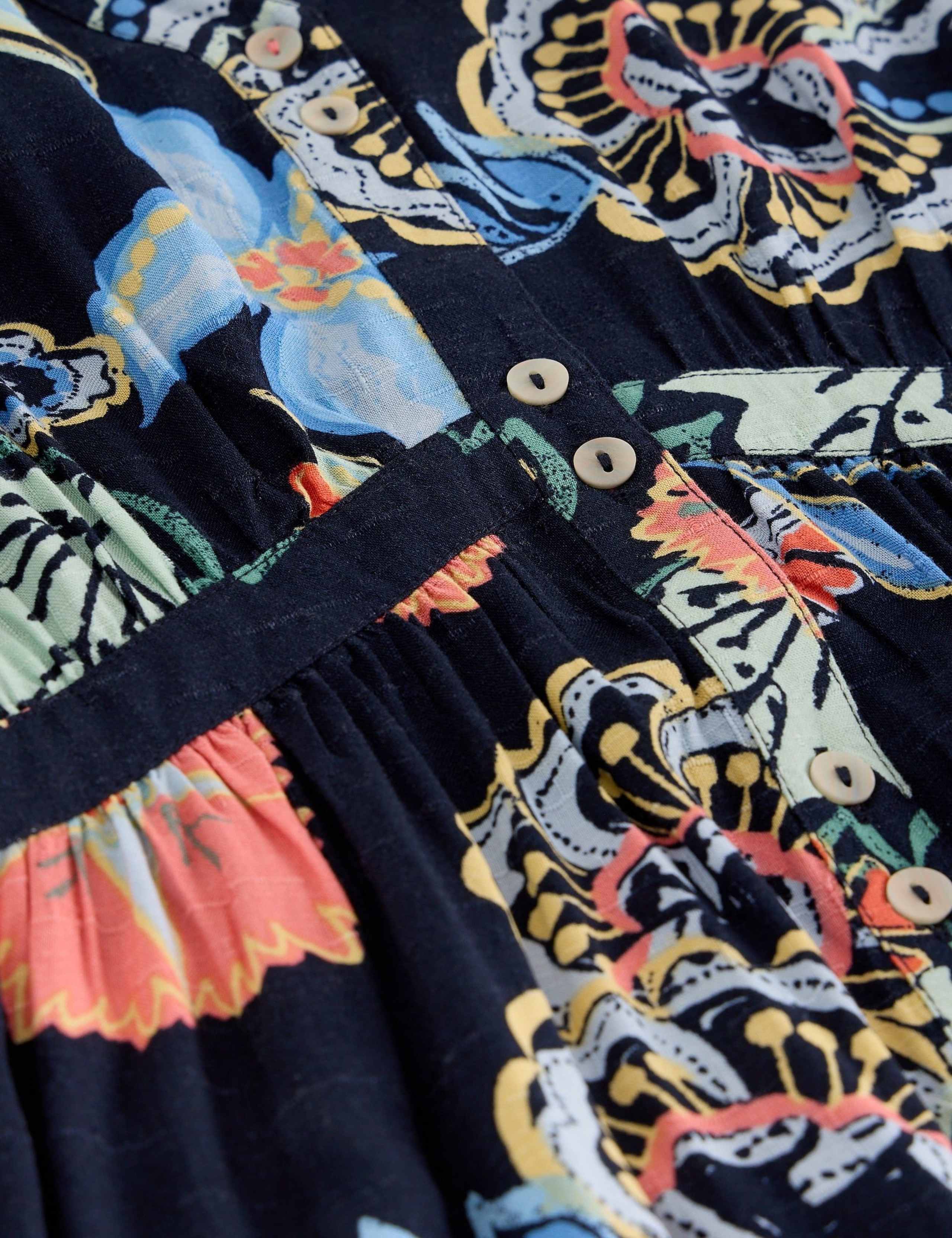 Floral V-Neck Midi Tiered Dress 5 of 6