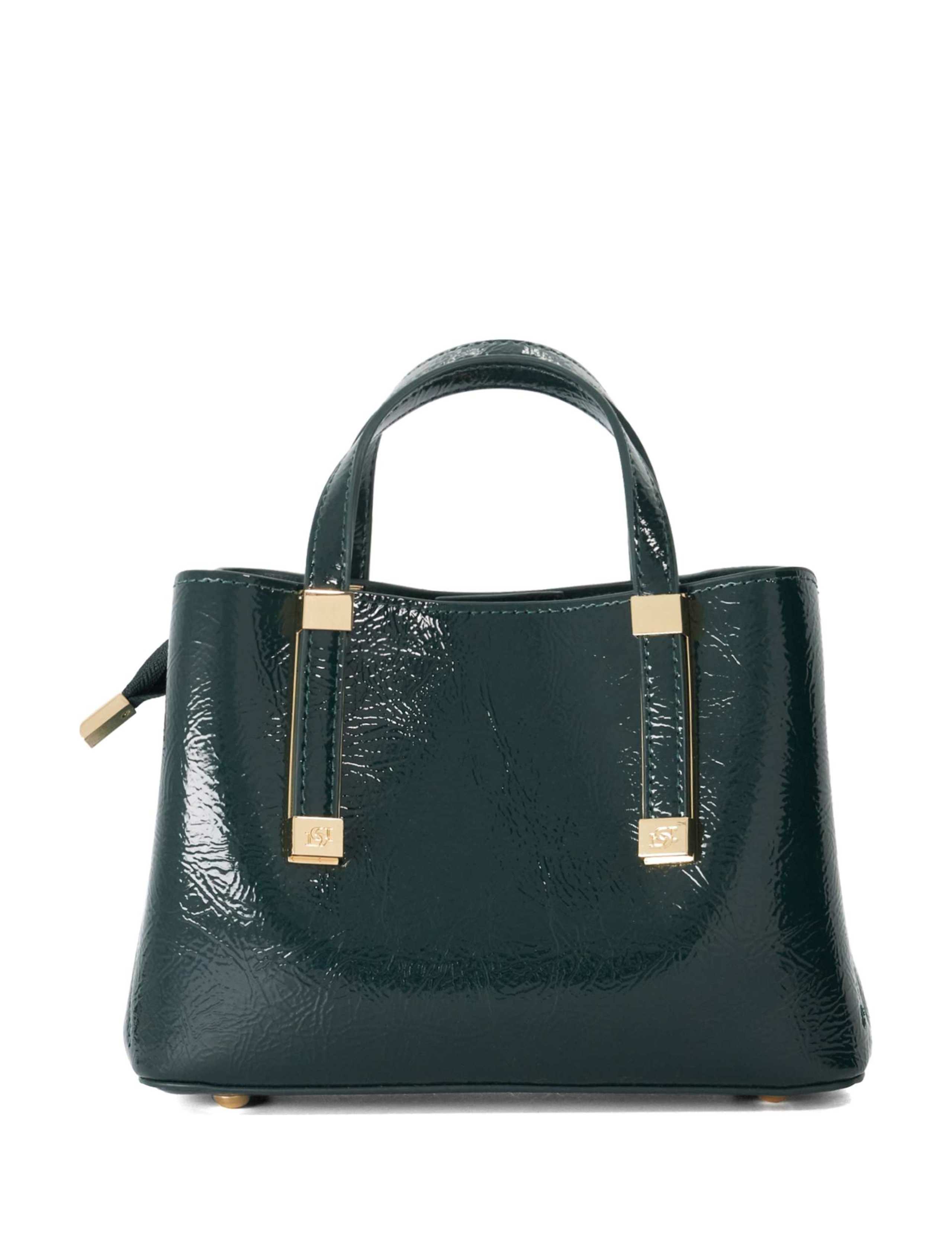 Leather Blend Striped Textured Tote Bag 3 of 5