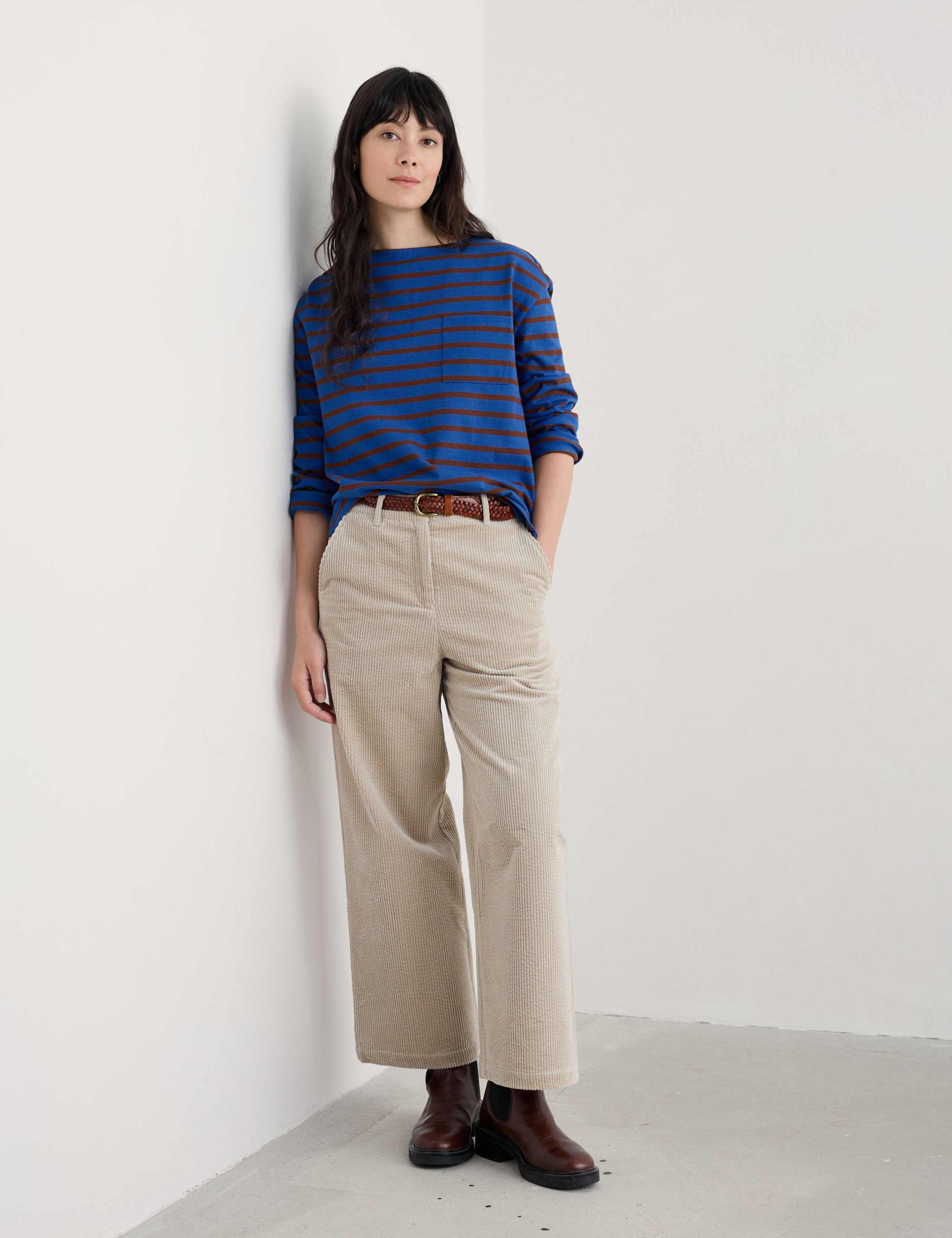 Pure Cotton Floral Funnel Neck Top 1 of 5