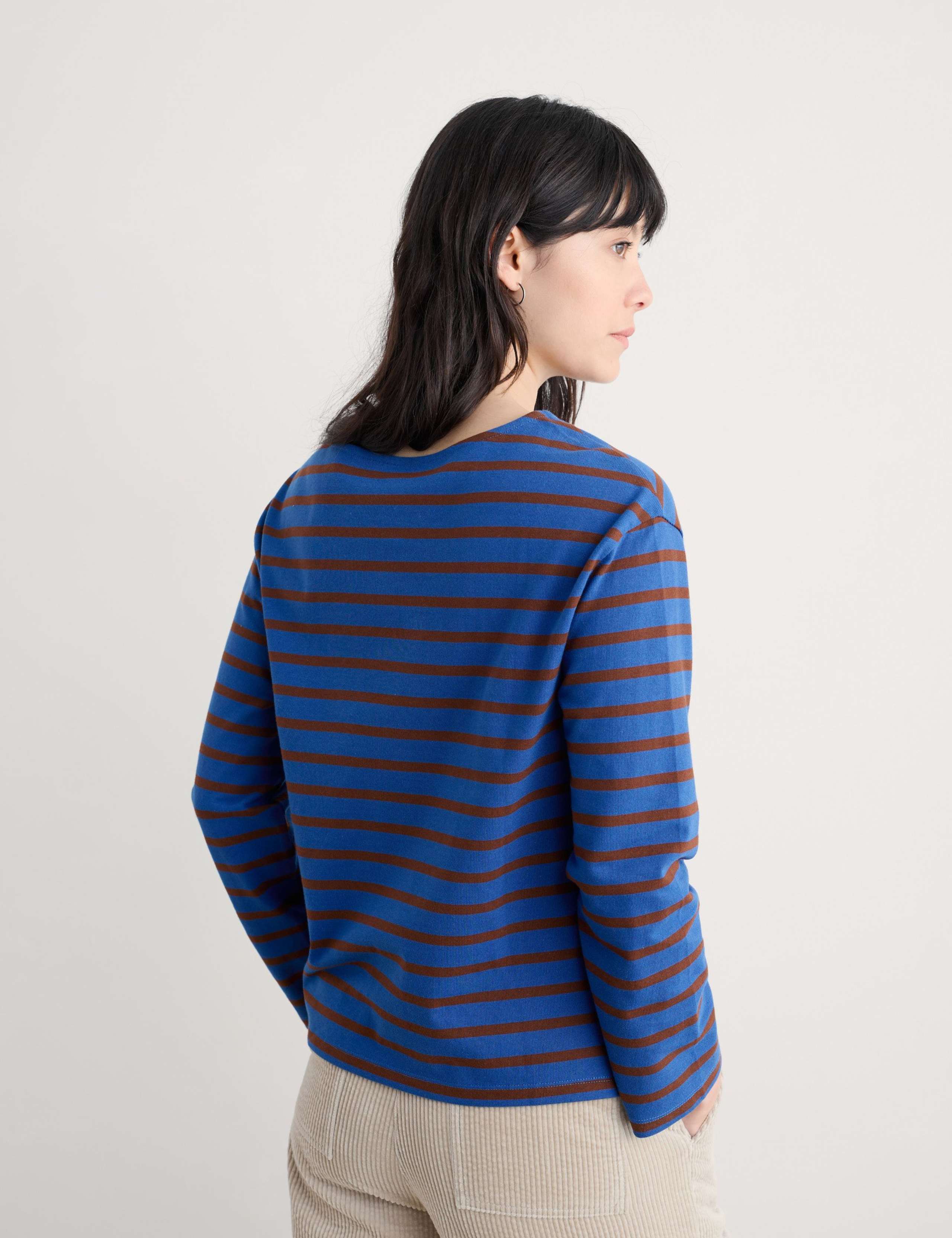 Pure Cotton Floral Funnel Neck Top 3 of 5