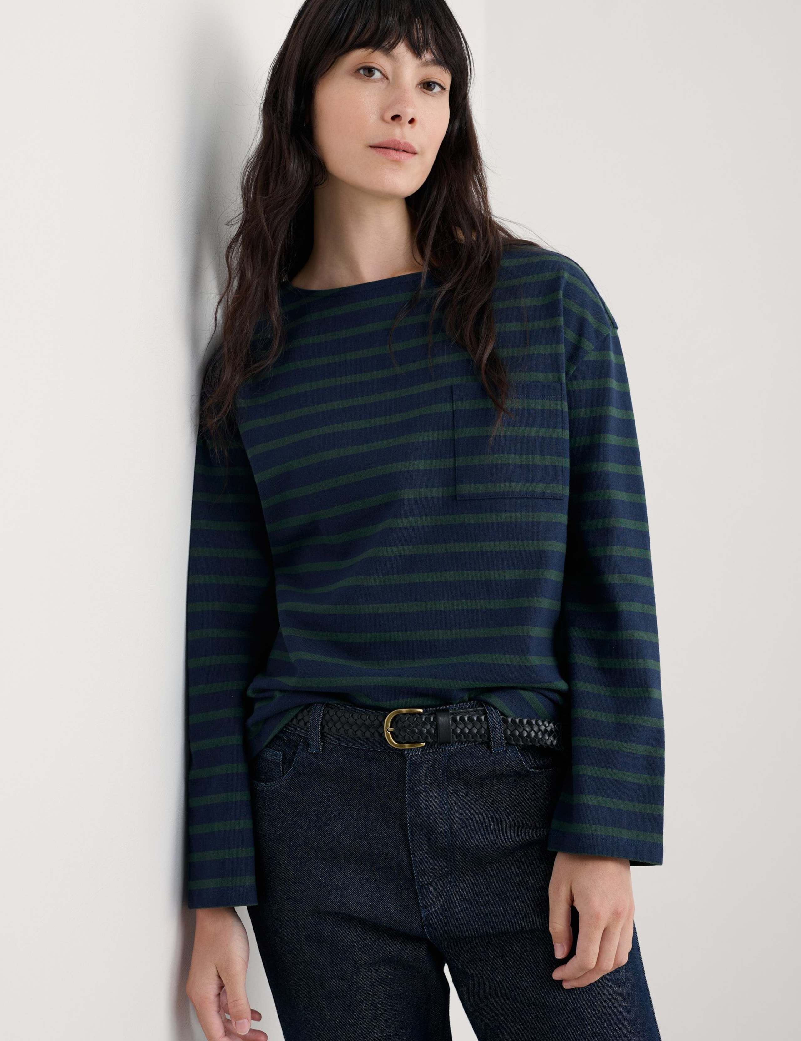 Pure Cotton Floral Funnel Neck Top 4 of 5