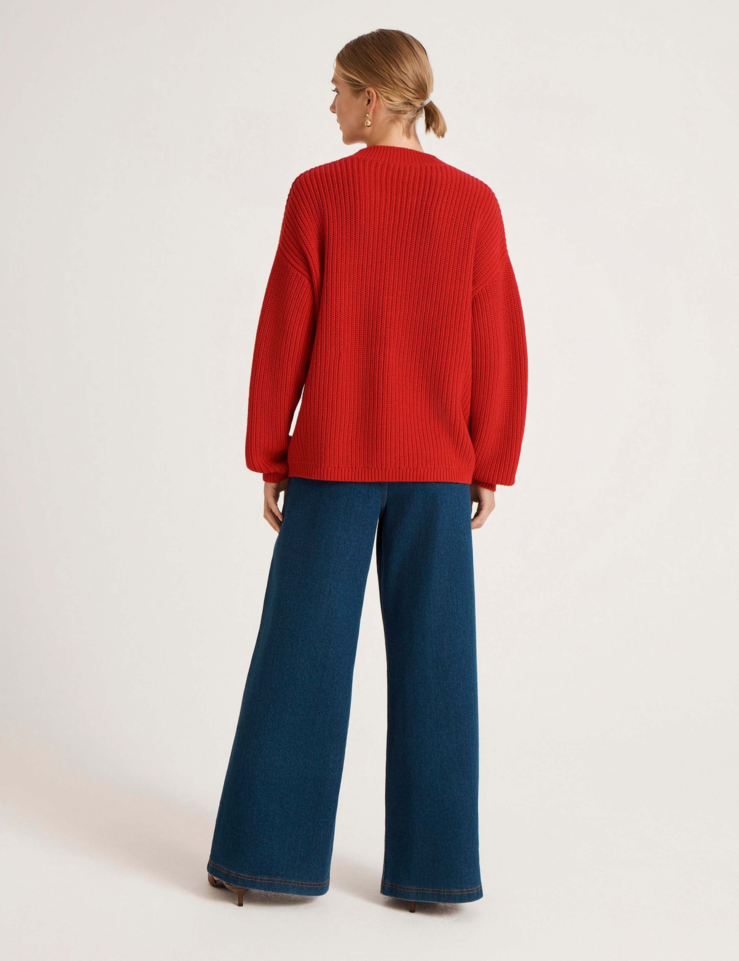 Pure Cotton V-Neck Button Front Cardigan 4 of 4