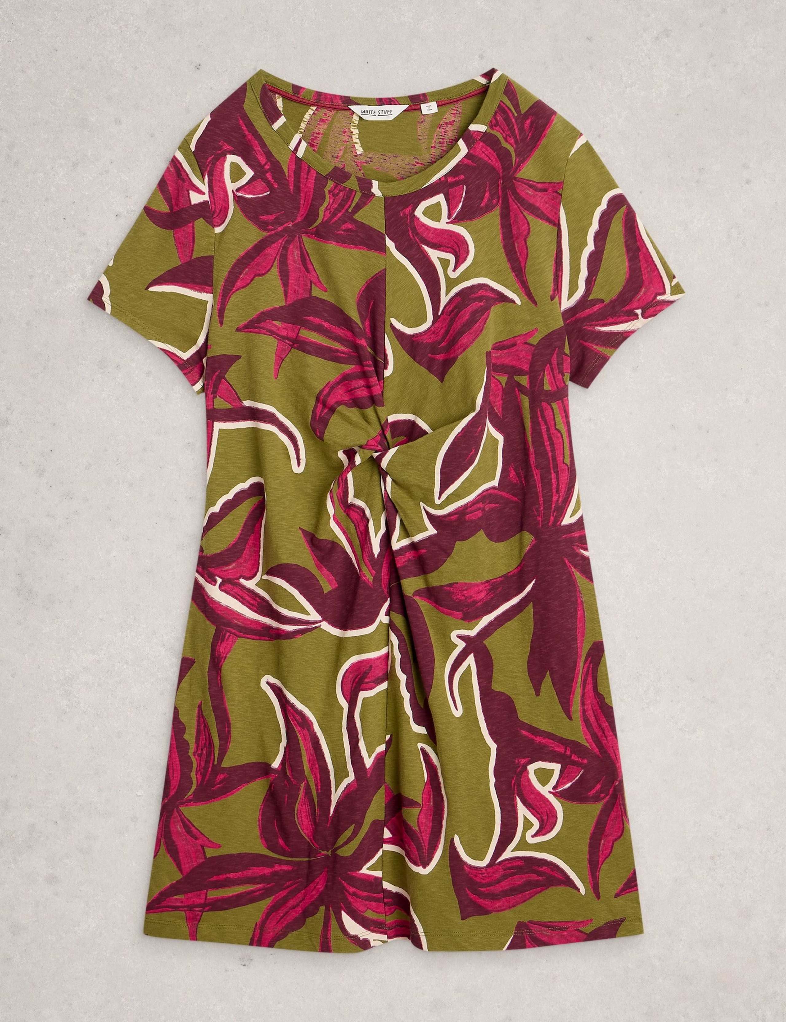 Pure Cotton Printed Mini T-Shirt Dress 2 of 6