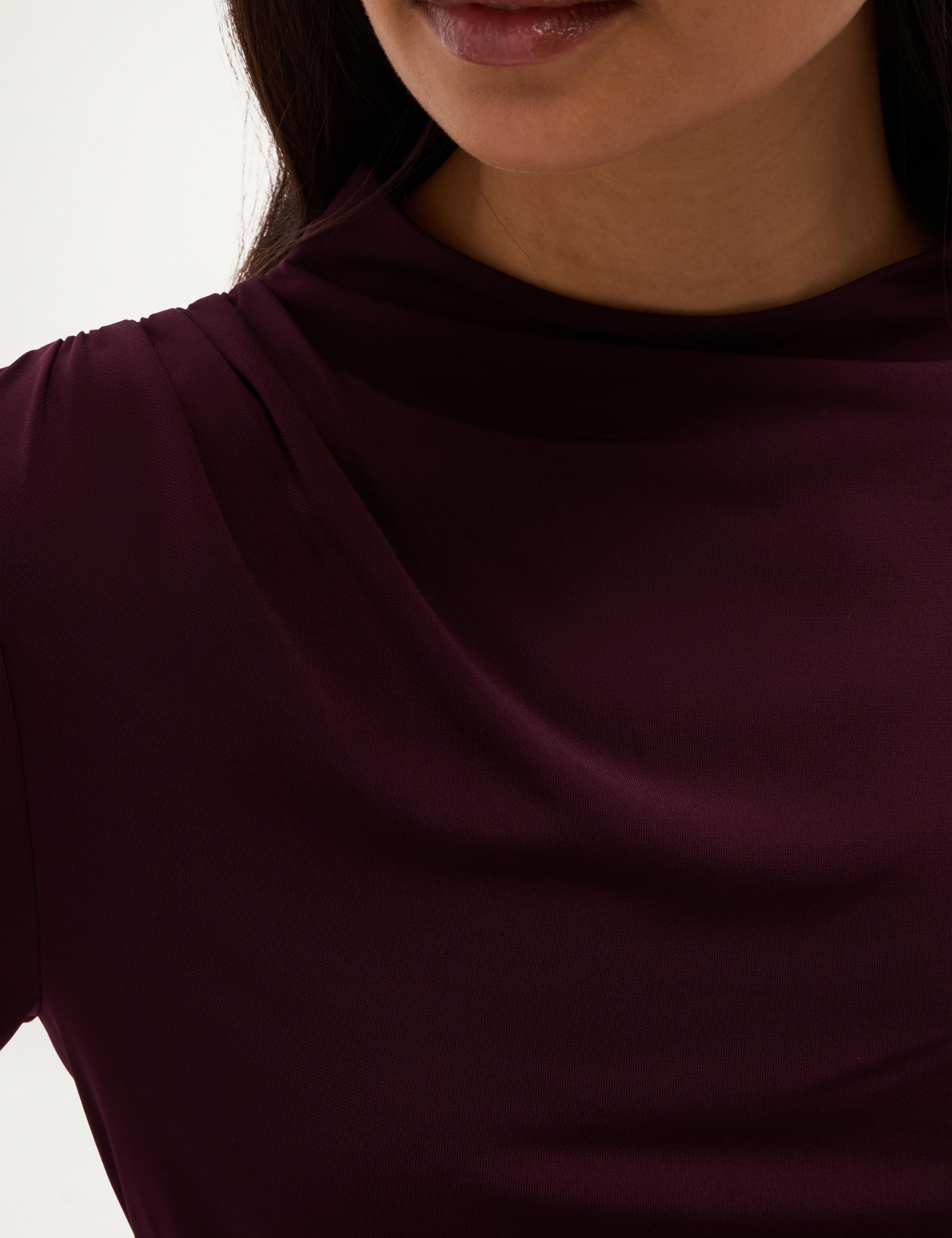 High Neck Ruched Detail Top 3 of 6