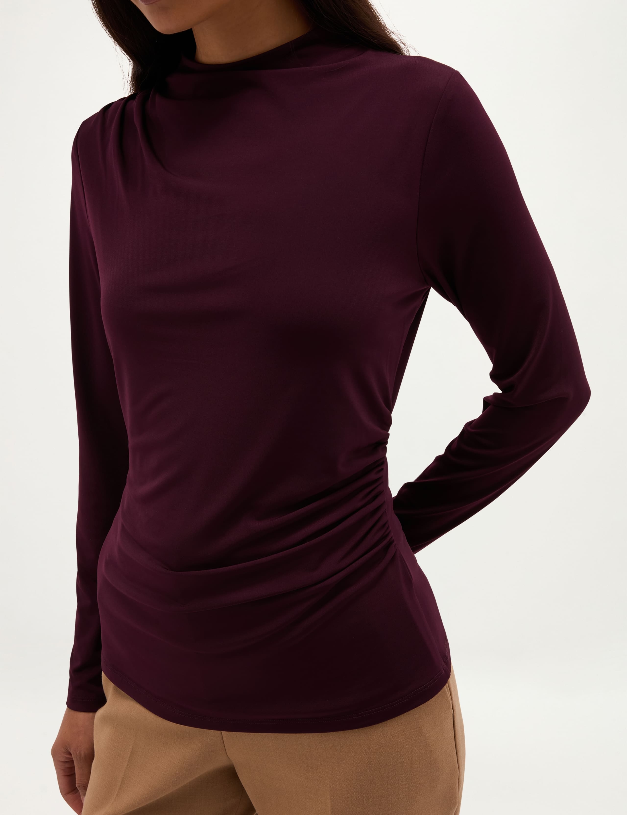 High Neck Ruched Detail Top 6 of 6