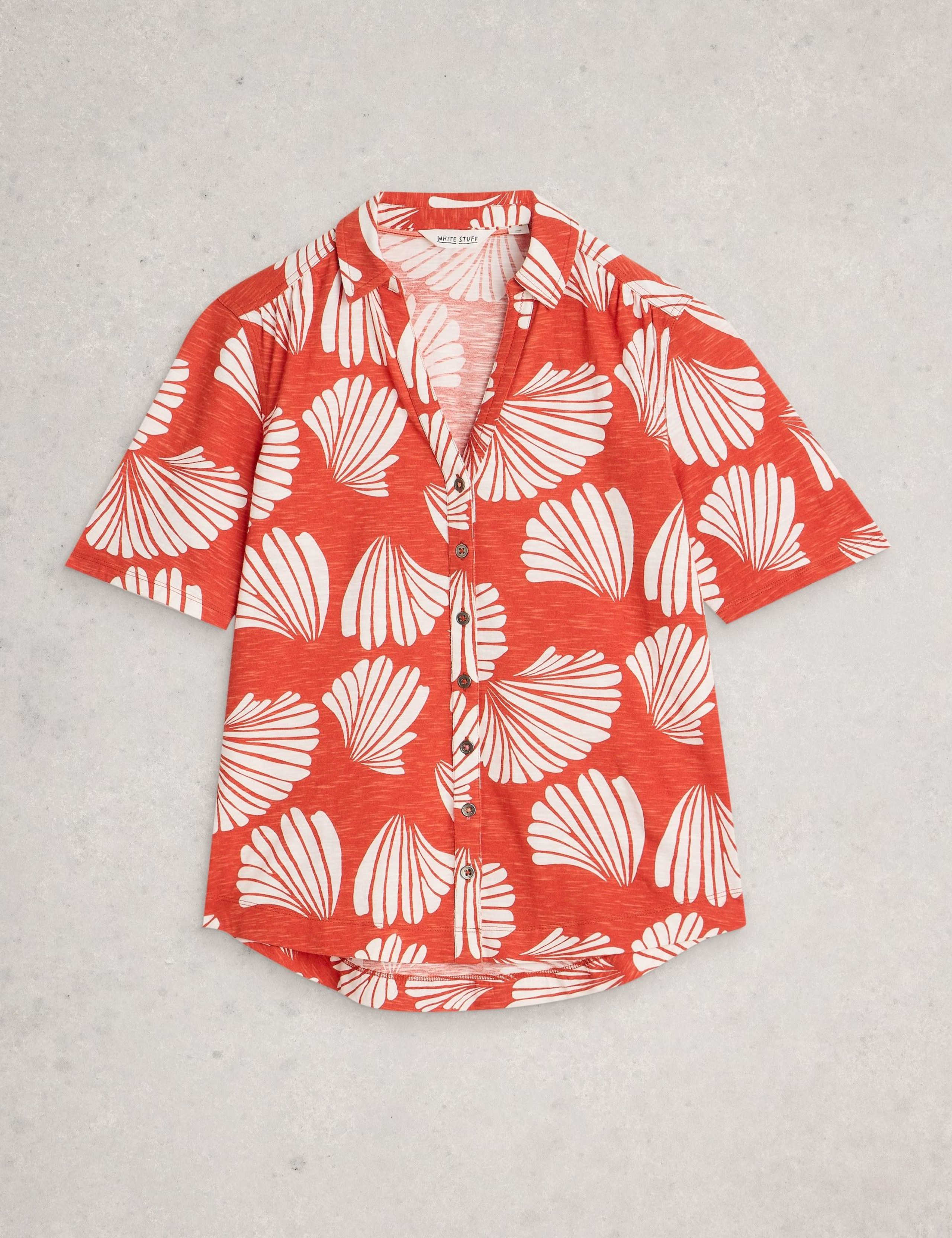 Jersey Floral Collared Shirt 2 of 6