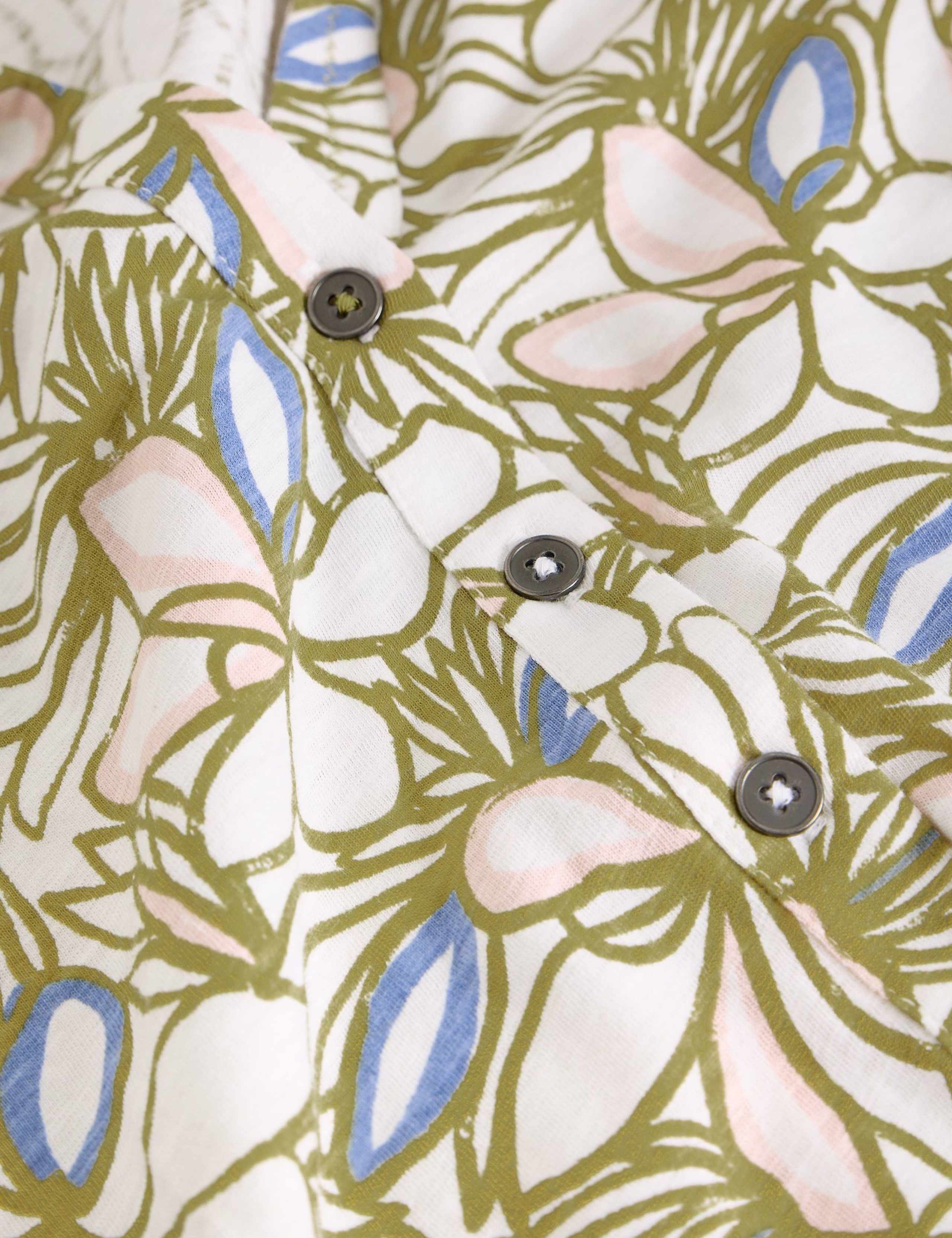 Jersey Floral Collared Shirt 5 of 6