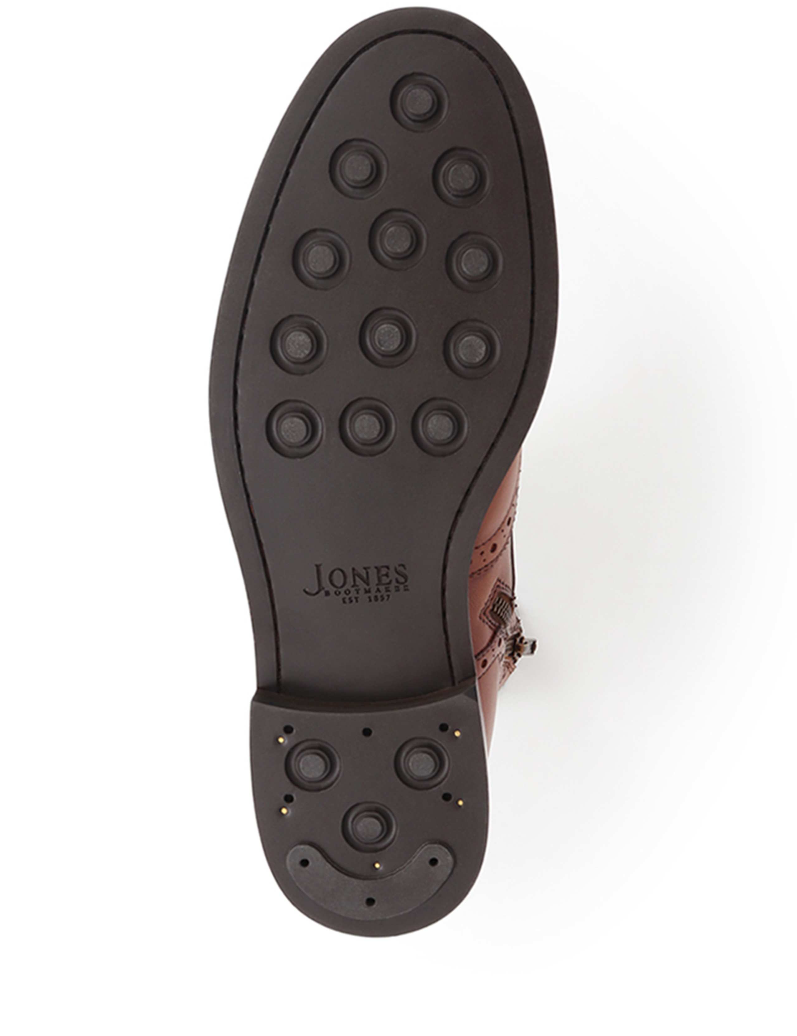 Leather Side Zip Brogue Boots 7 of 7