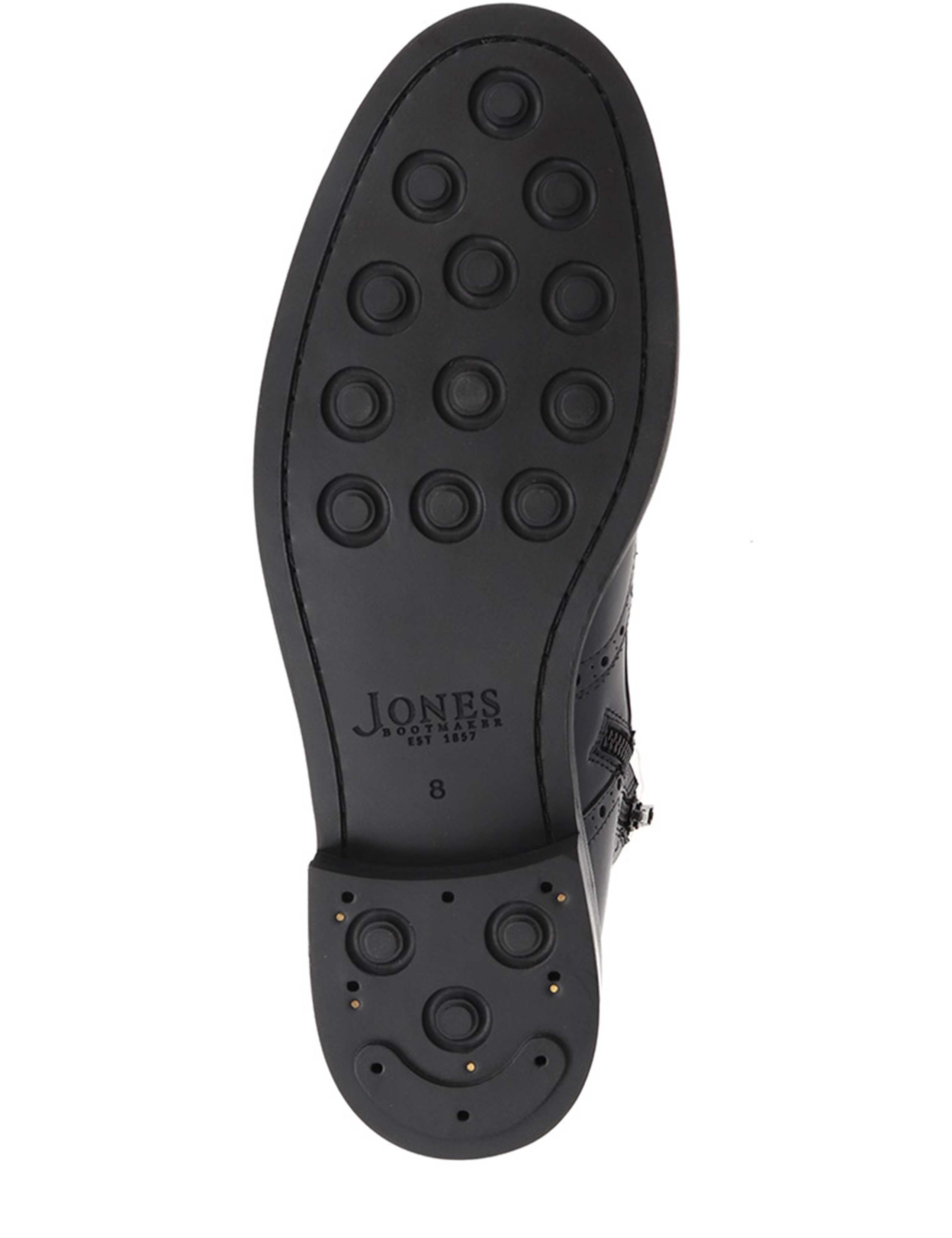 Leather Side Zip Brogue Boots 7 of 7