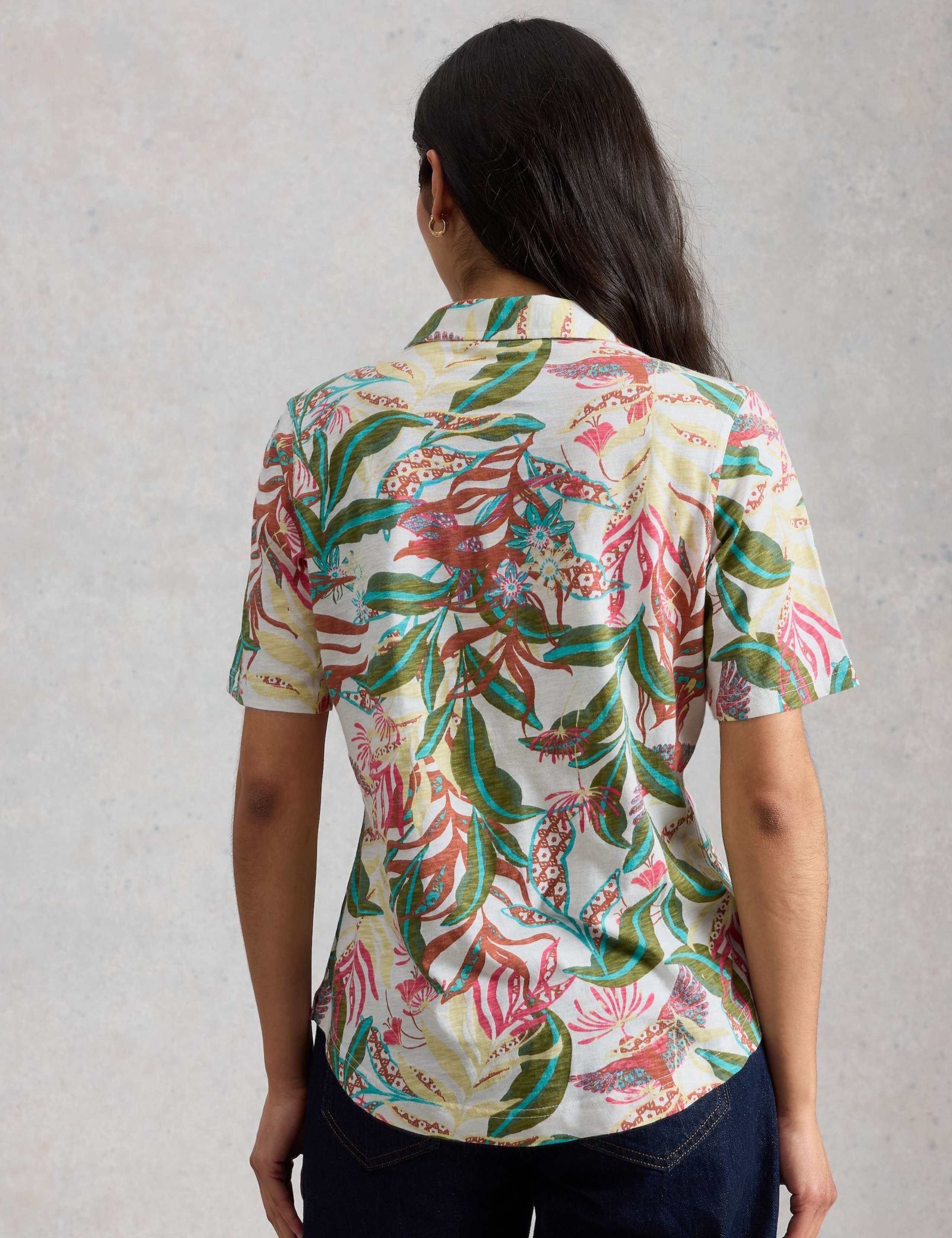 Pure Cotton Embroidery Tie Hem Top 3 of 6