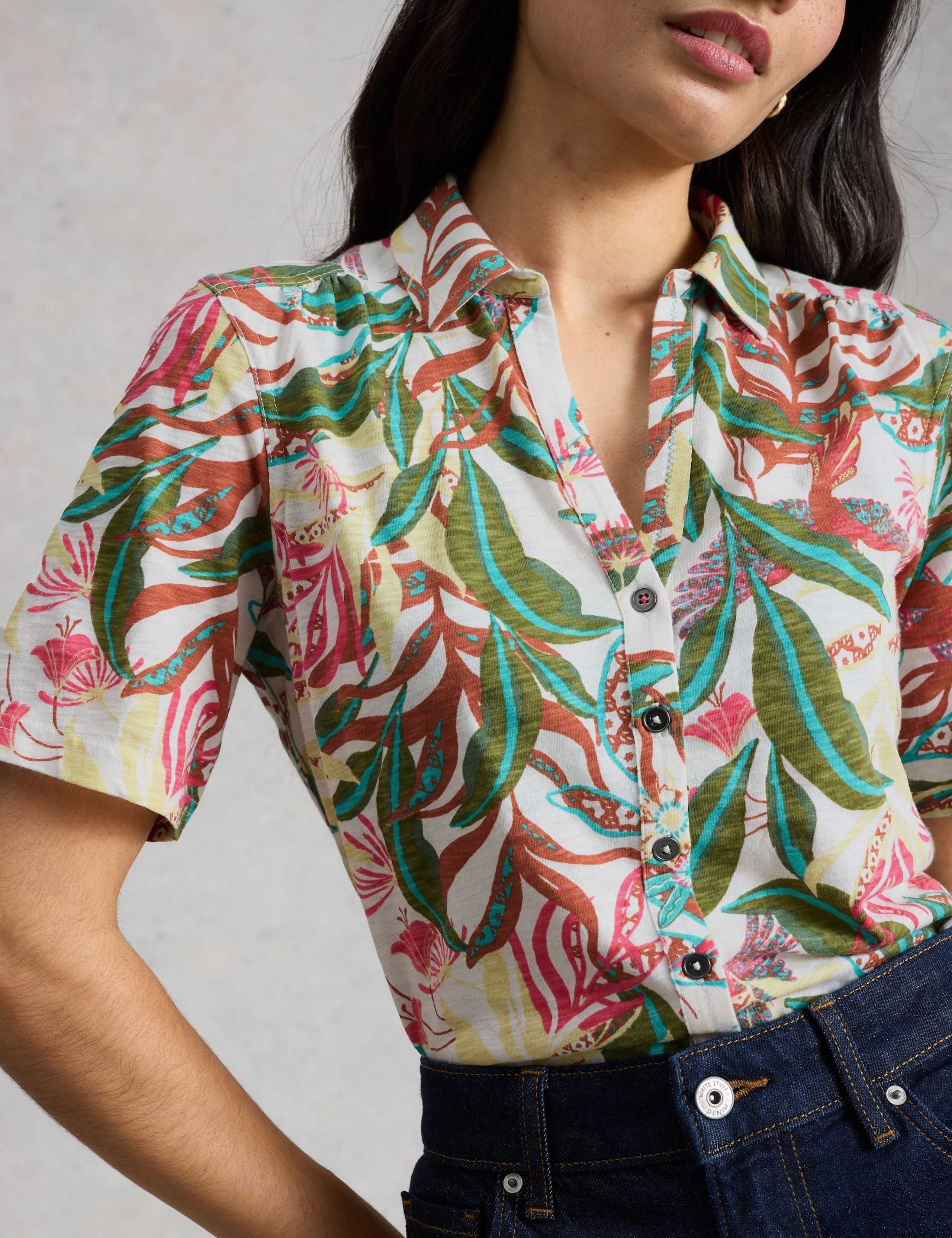 Pure Cotton Embroidery Tie Hem Top 4 of 6