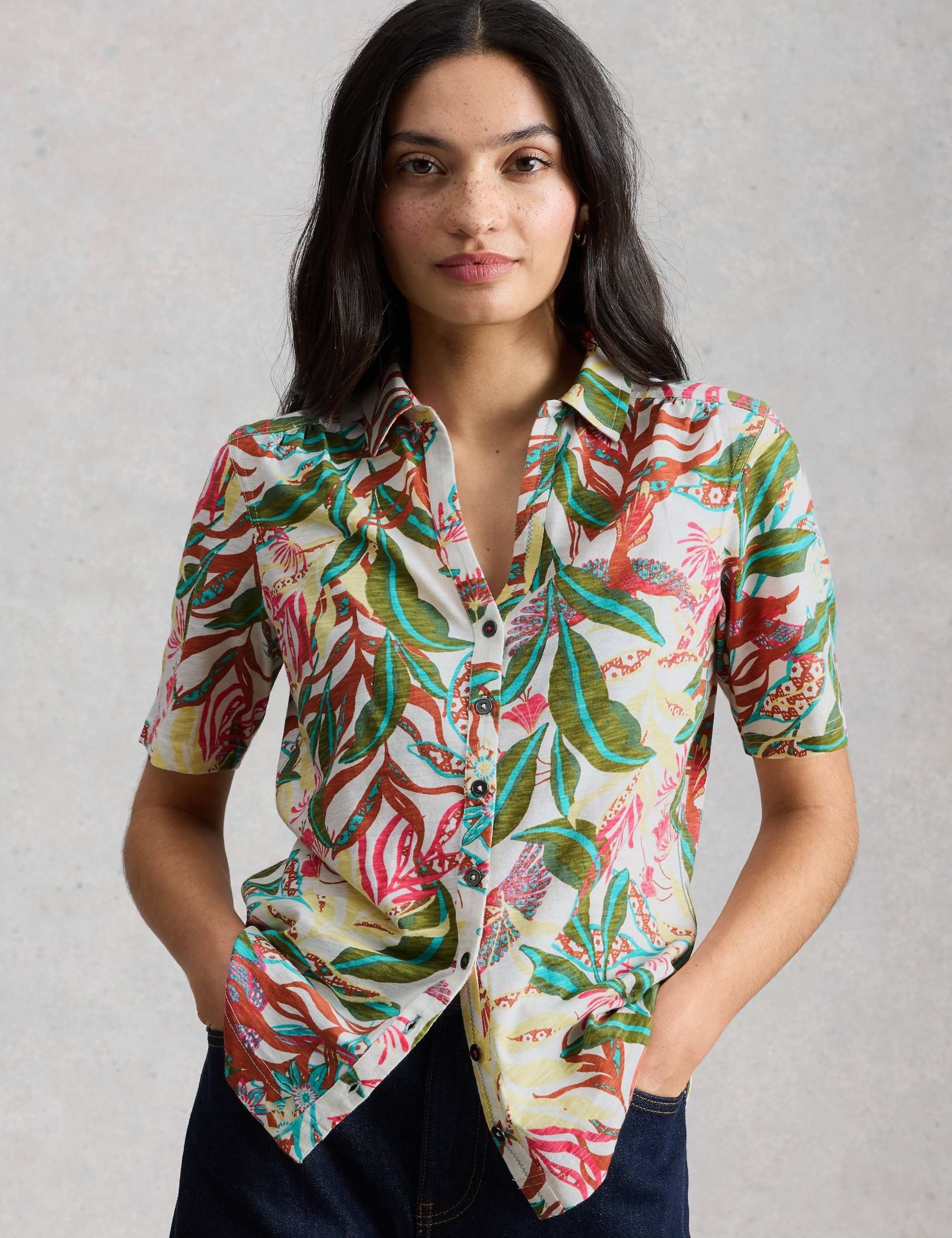 Pure Cotton Embroidery Tie Hem Top 6 of 6