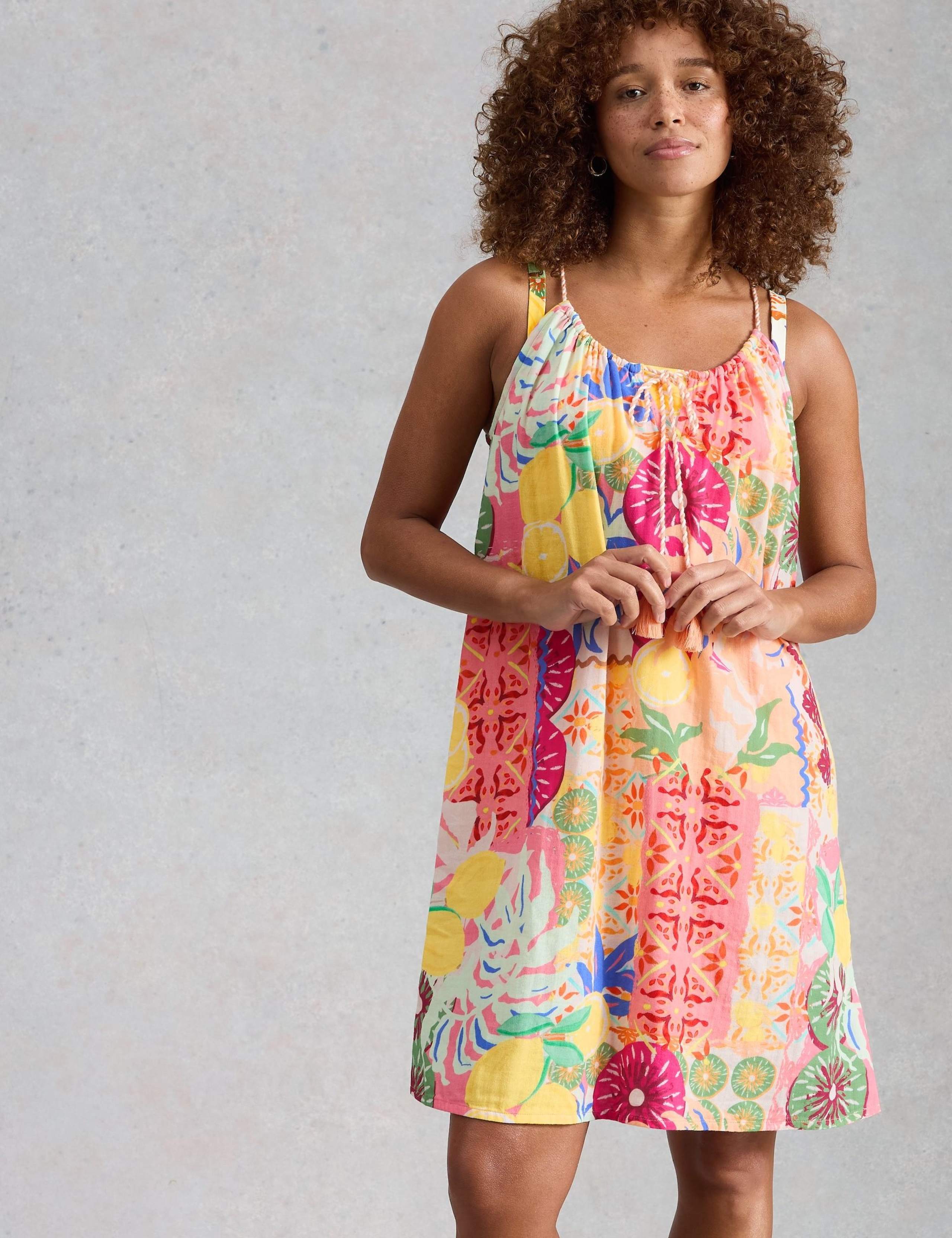 Pure Cotton Printed Knee Length Beach Dress 4 of 6