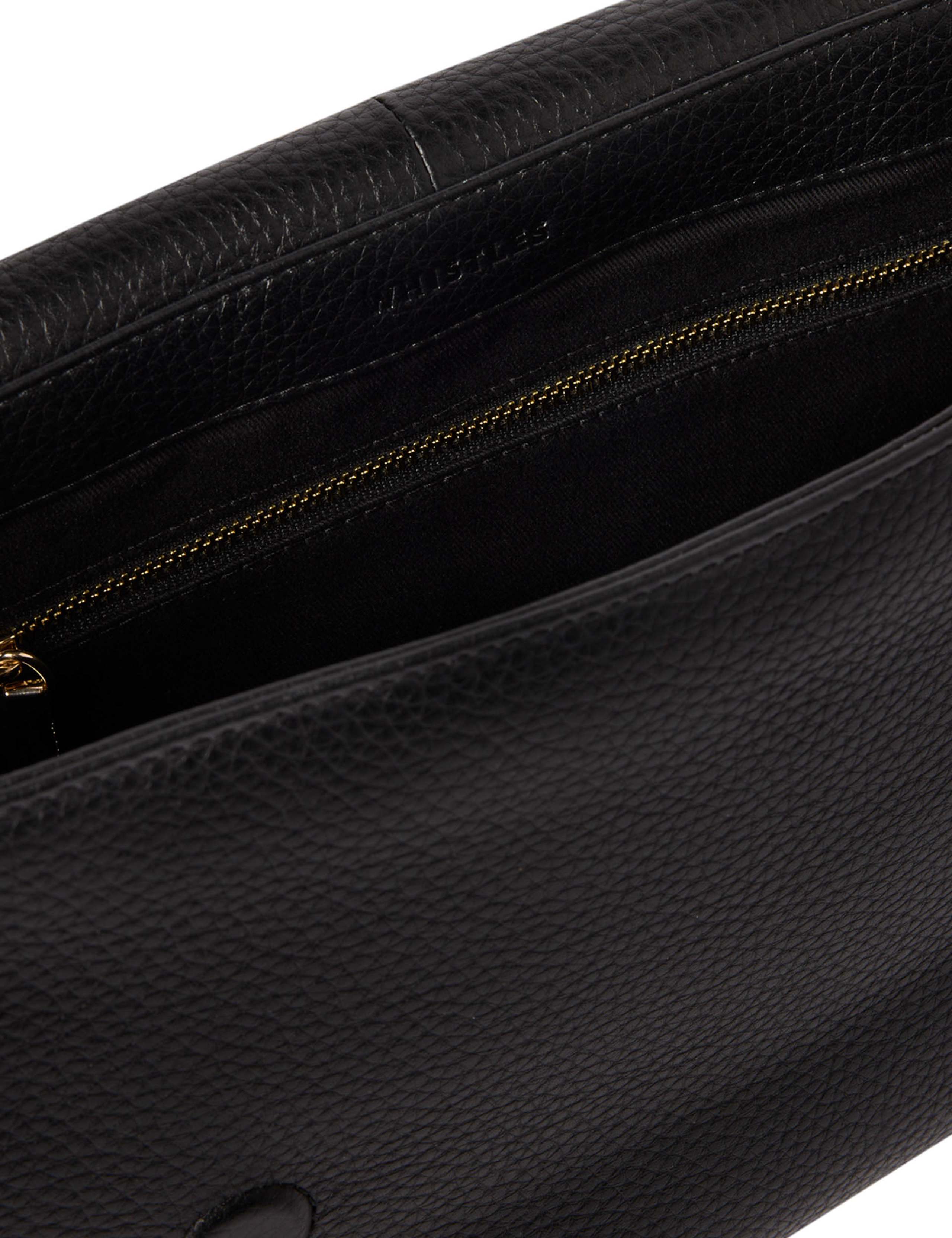 Leather Textured Flap Cross Body Bag 3 of 5