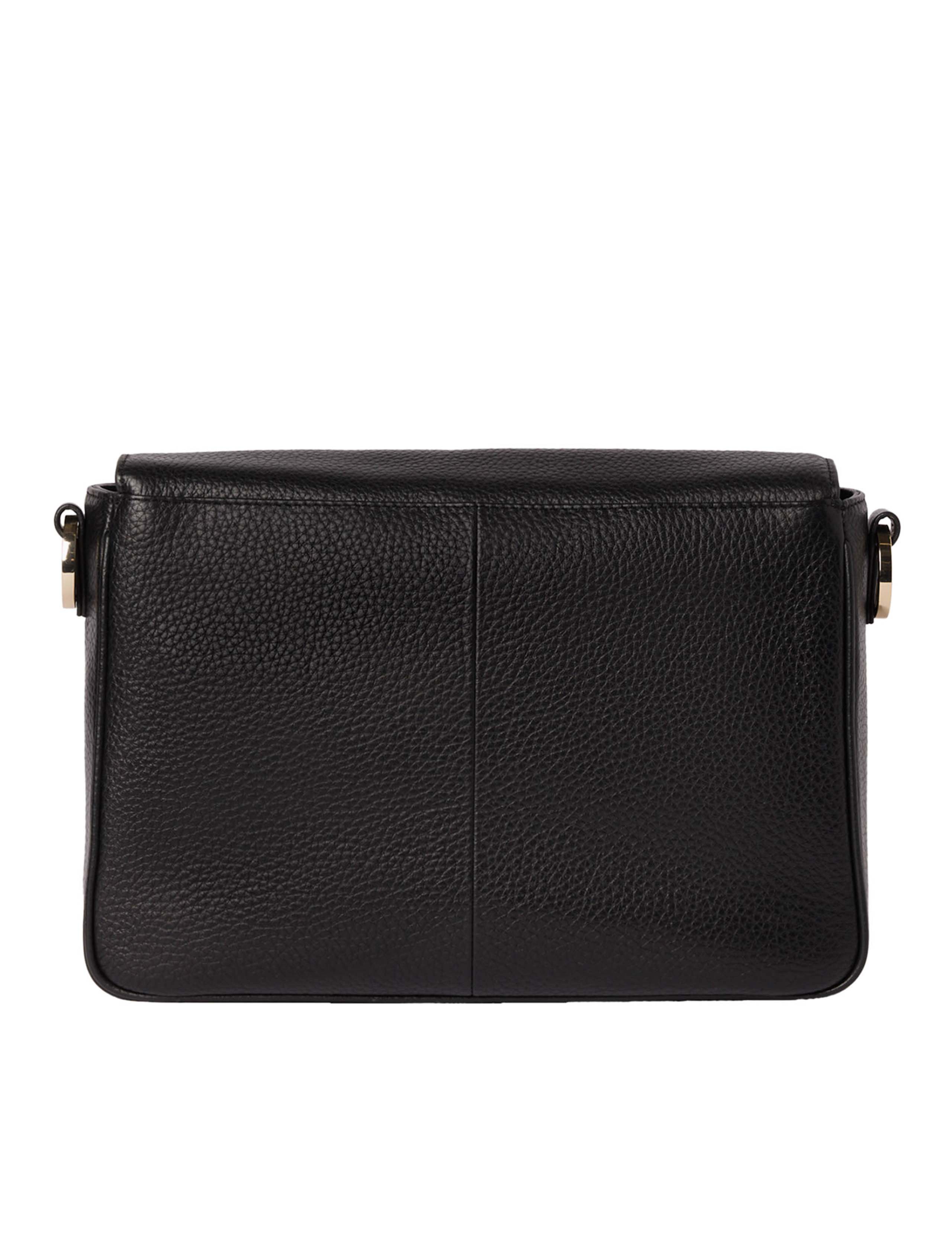 Leather Textured Flap Cross Body Bag 4 of 5