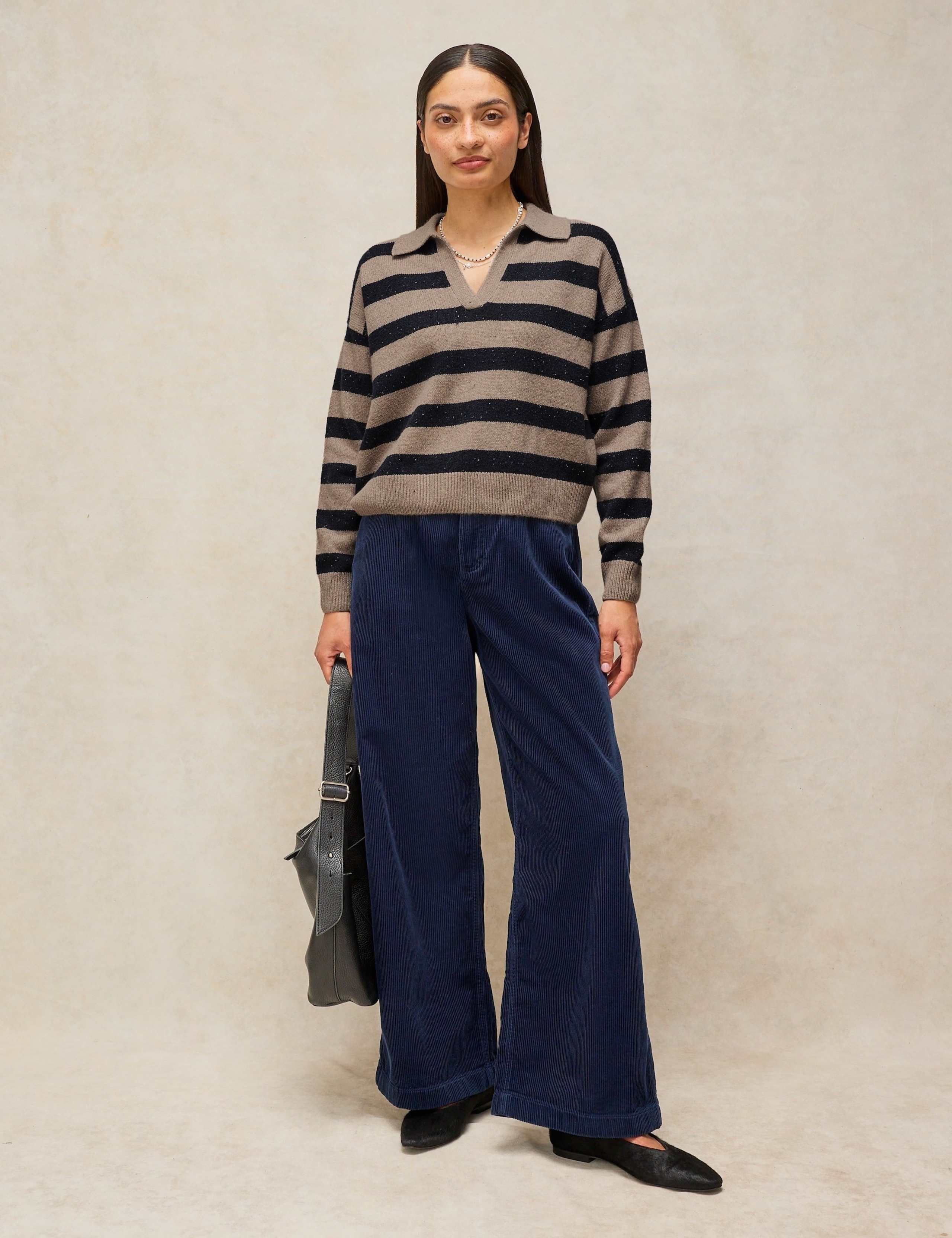 Wool Rich Striped Collared Jumper 3 of 6