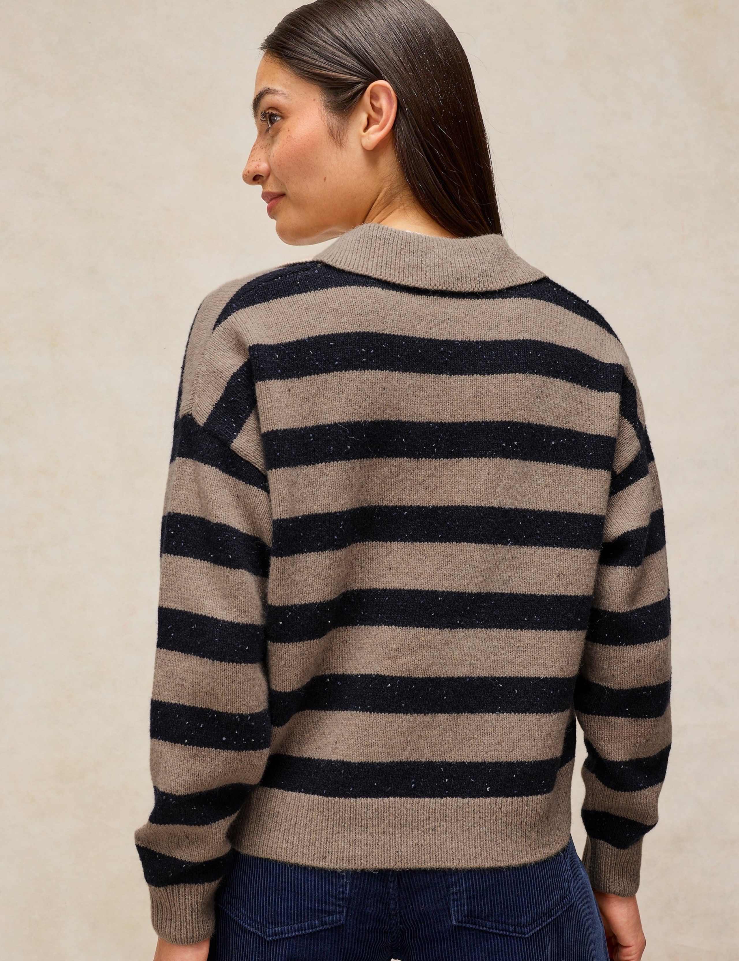 Wool Rich Striped Collared Jumper 4 of 6