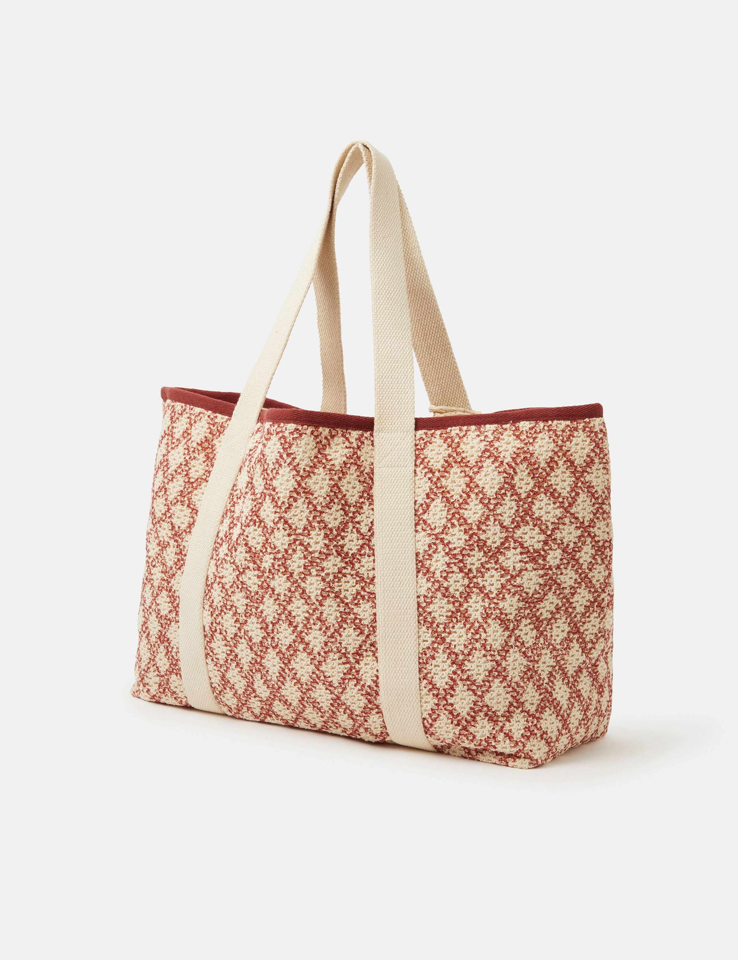 Cotton Blend Printed Shopper 2 of 4