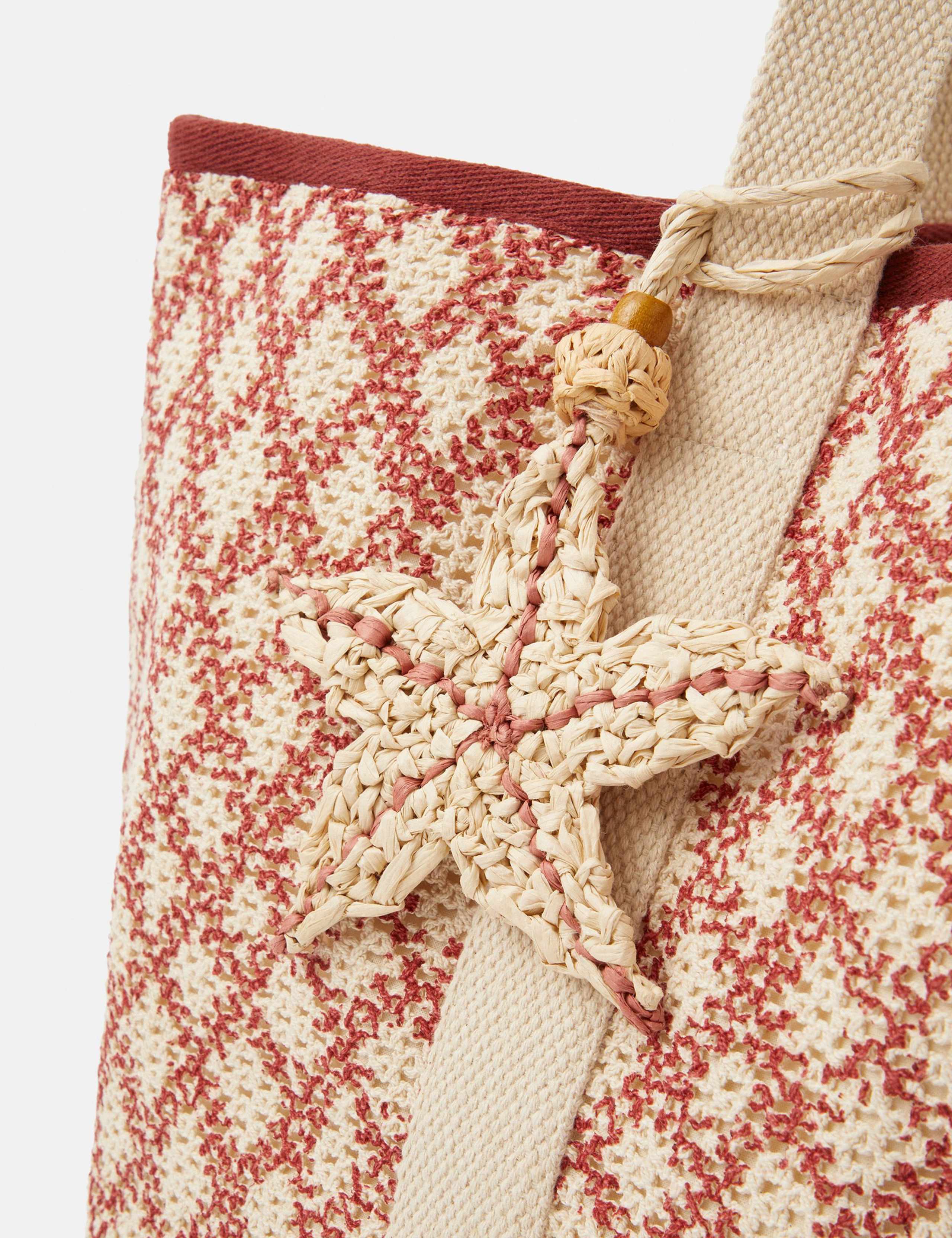 Cotton Blend Printed Shopper 3 of 4