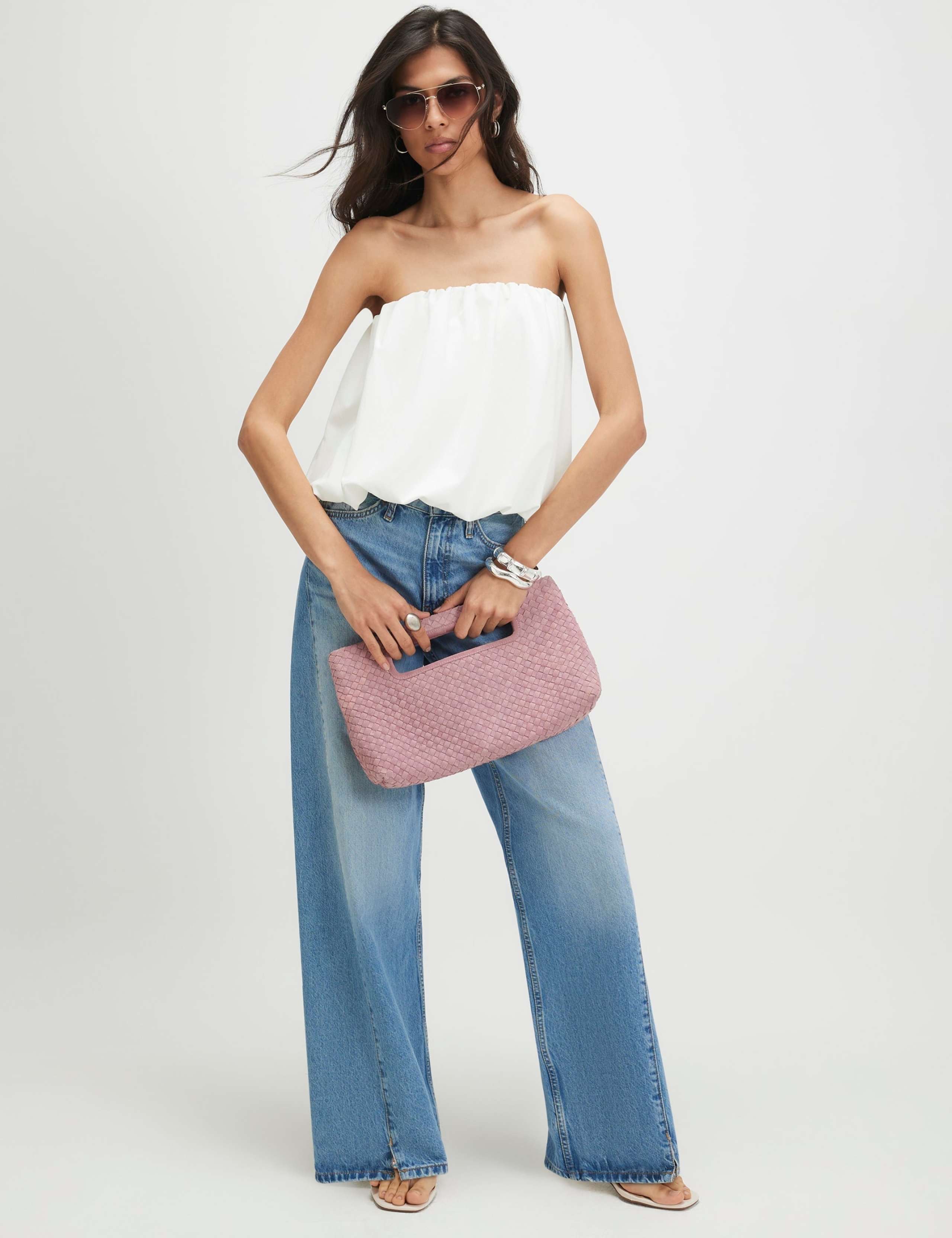 Pure Cotton Bubble Hem Bandeau Top 3 of 4