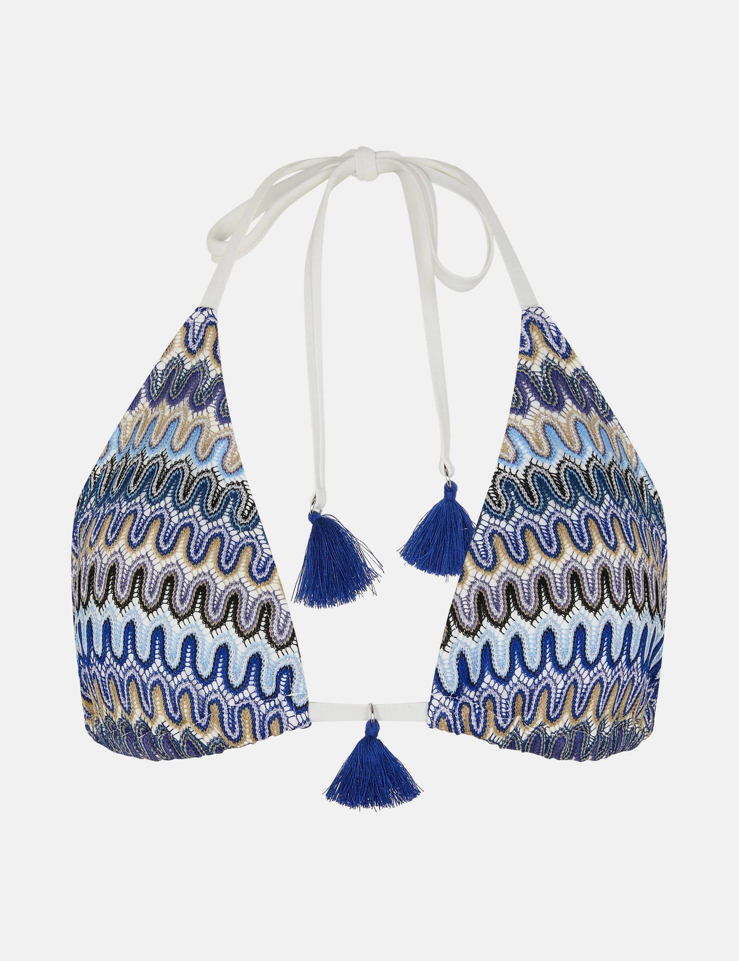 Woven Triangle Bikini Top 2 of 4