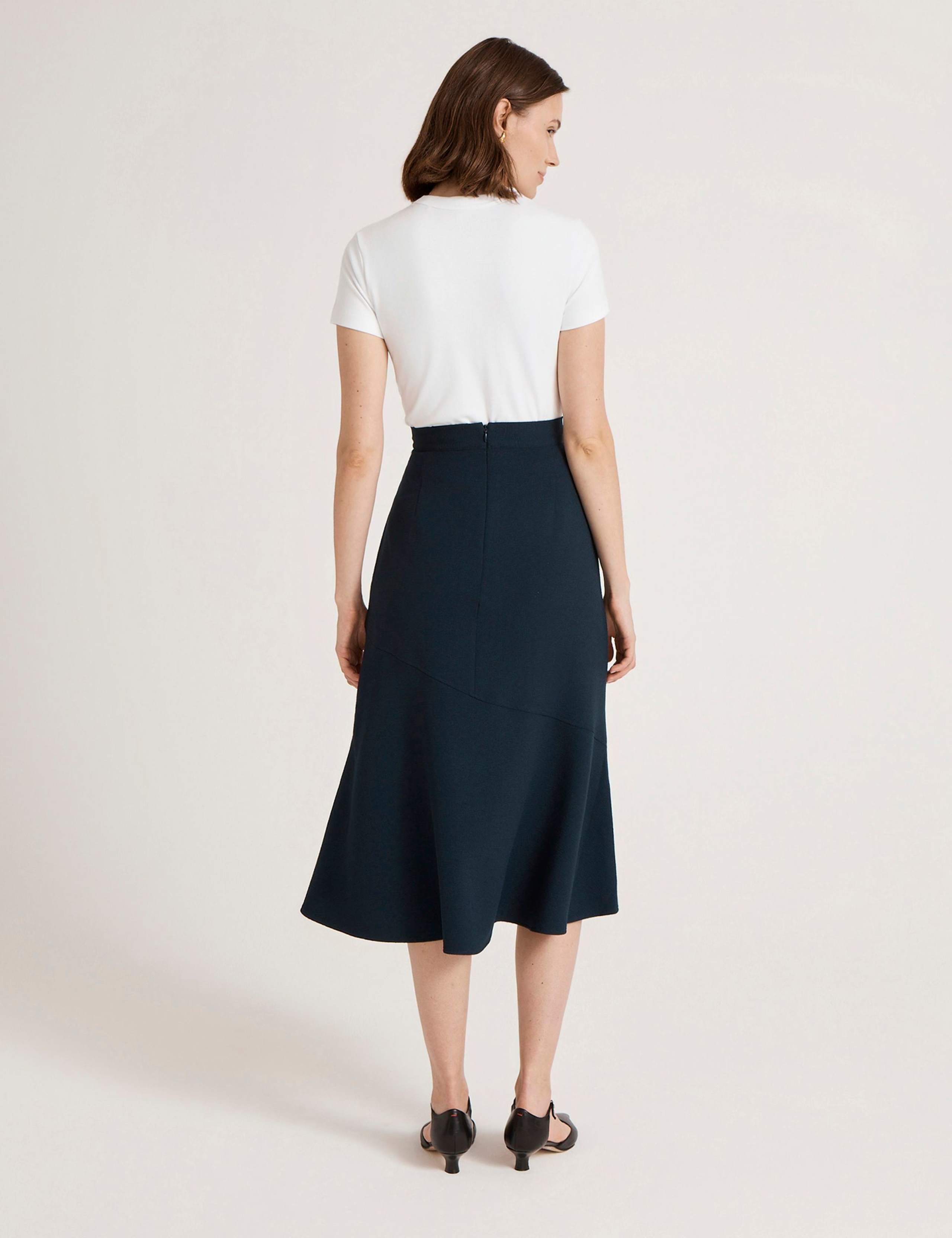 Crepe Midi Slip Skirt 3 of 5