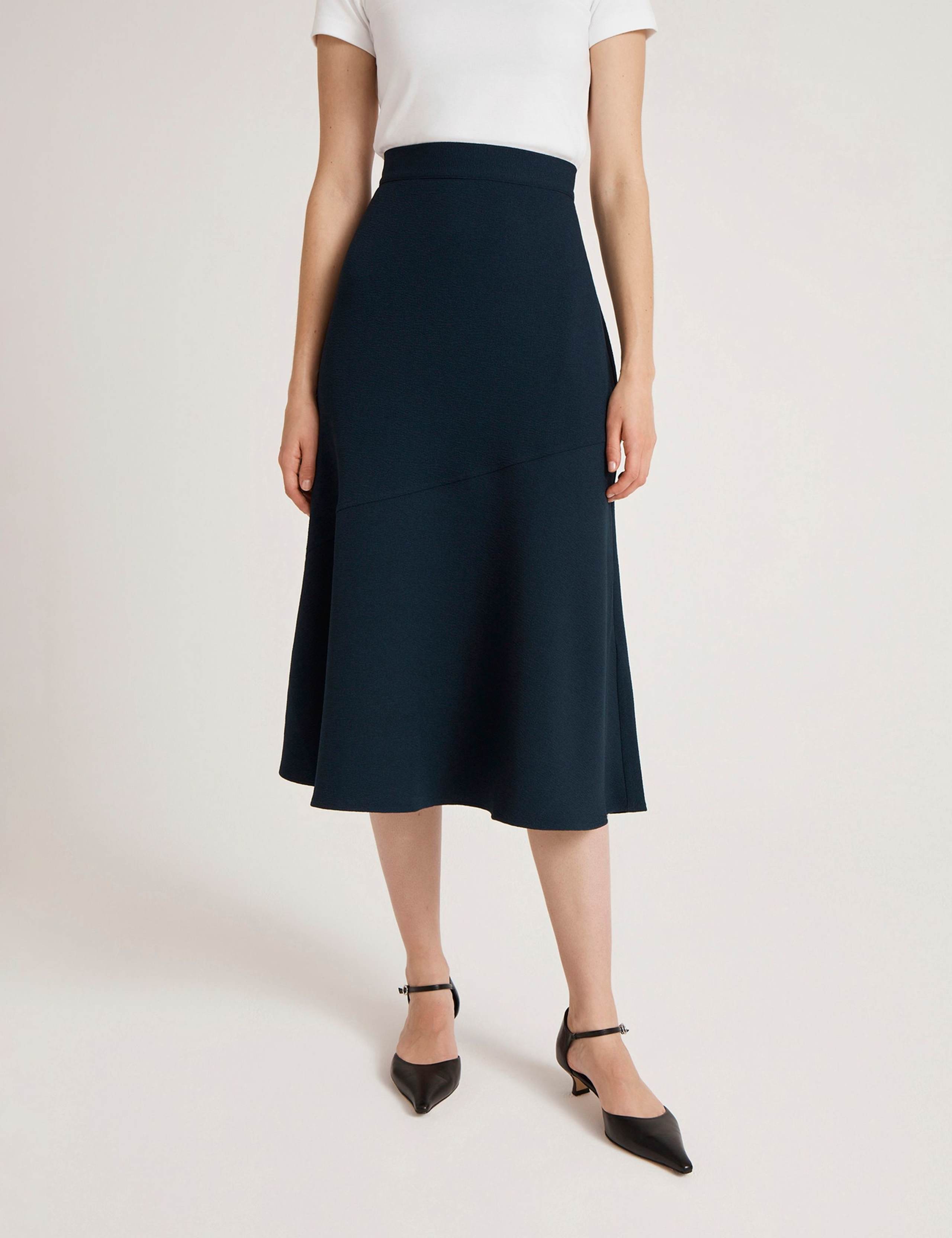 Crepe Midi Slip Skirt 4 of 5