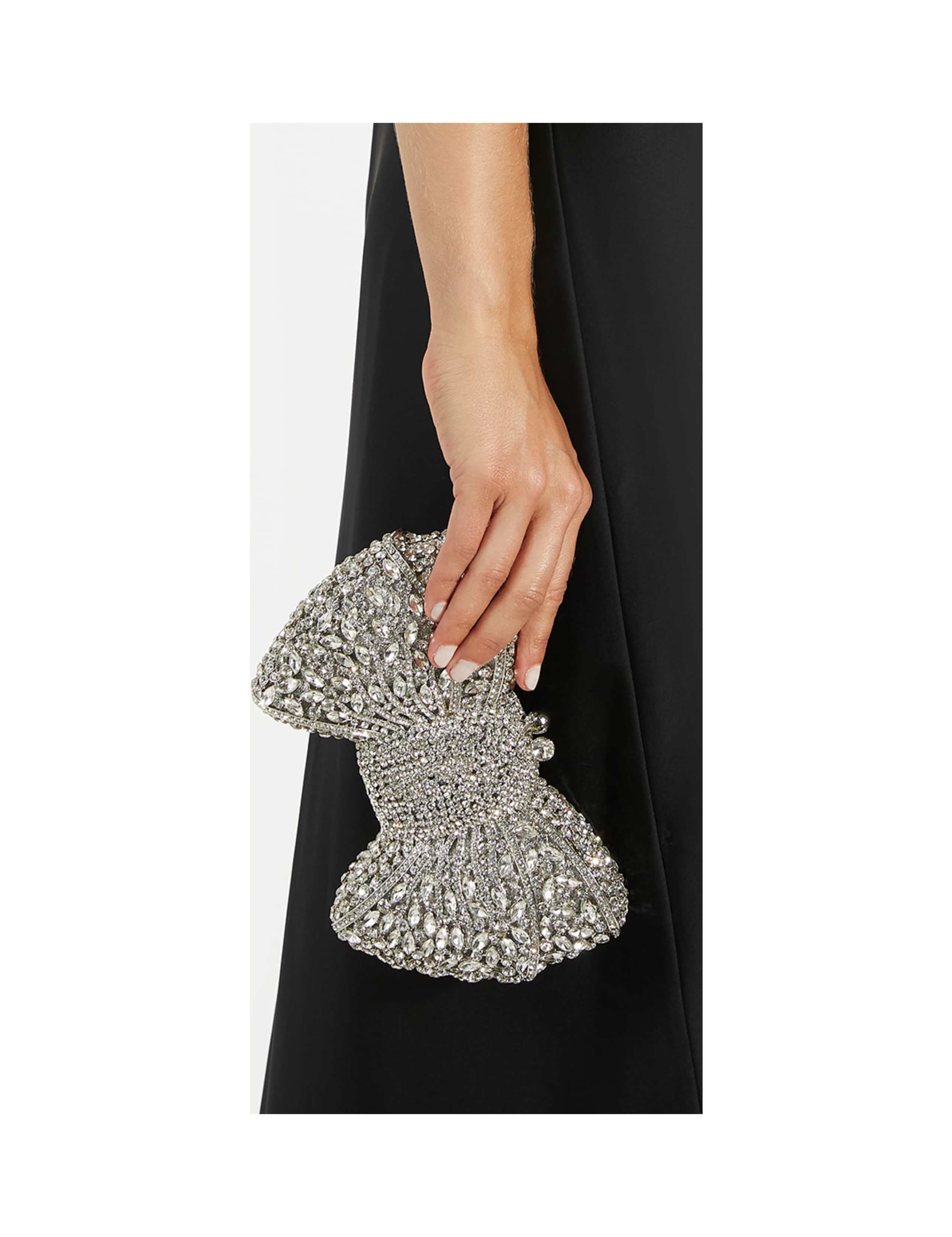 Diamante Bow Chain Strap Mini Clutch Bag 4 of 4