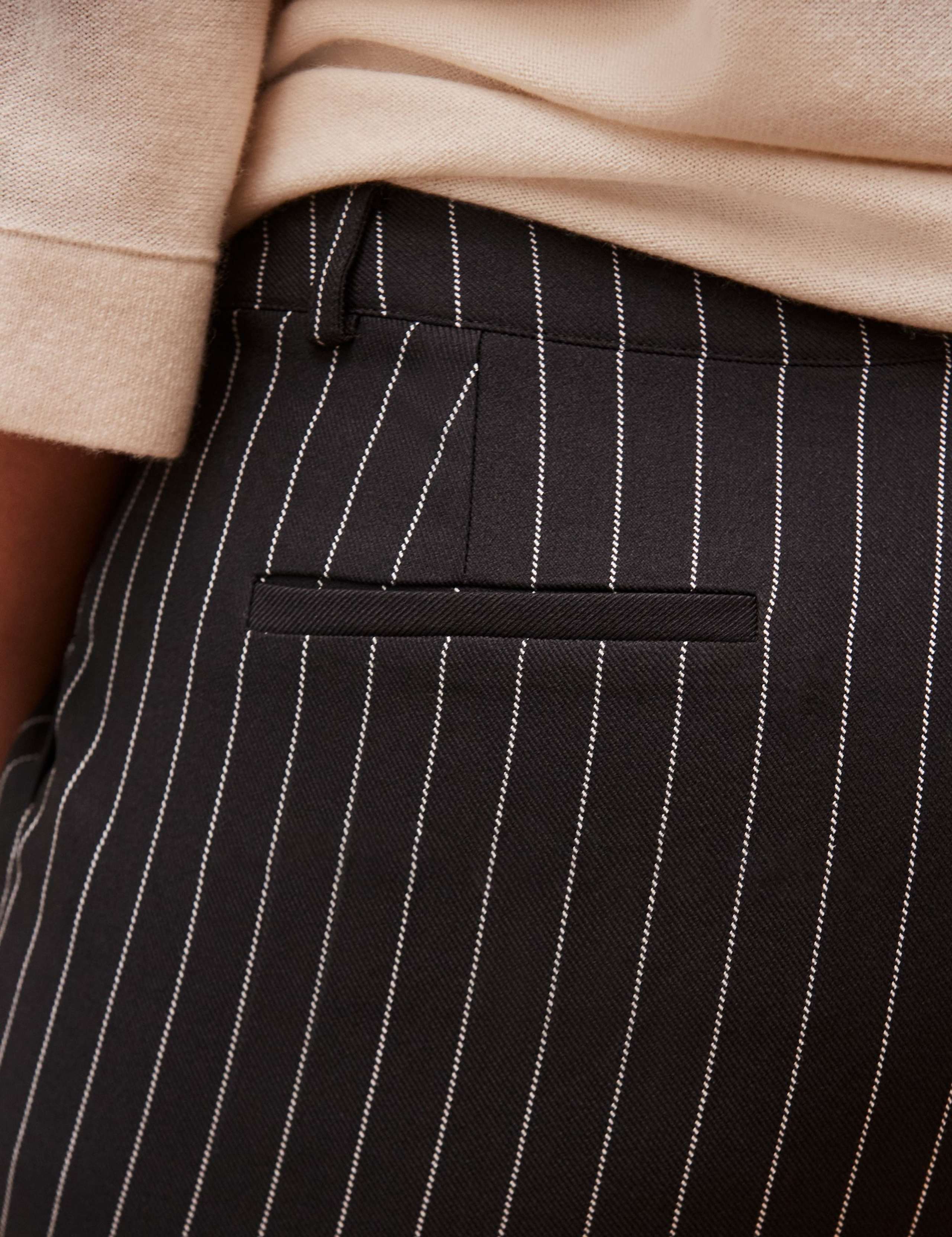 Pinstripe Tapered Trousers 2 of 3