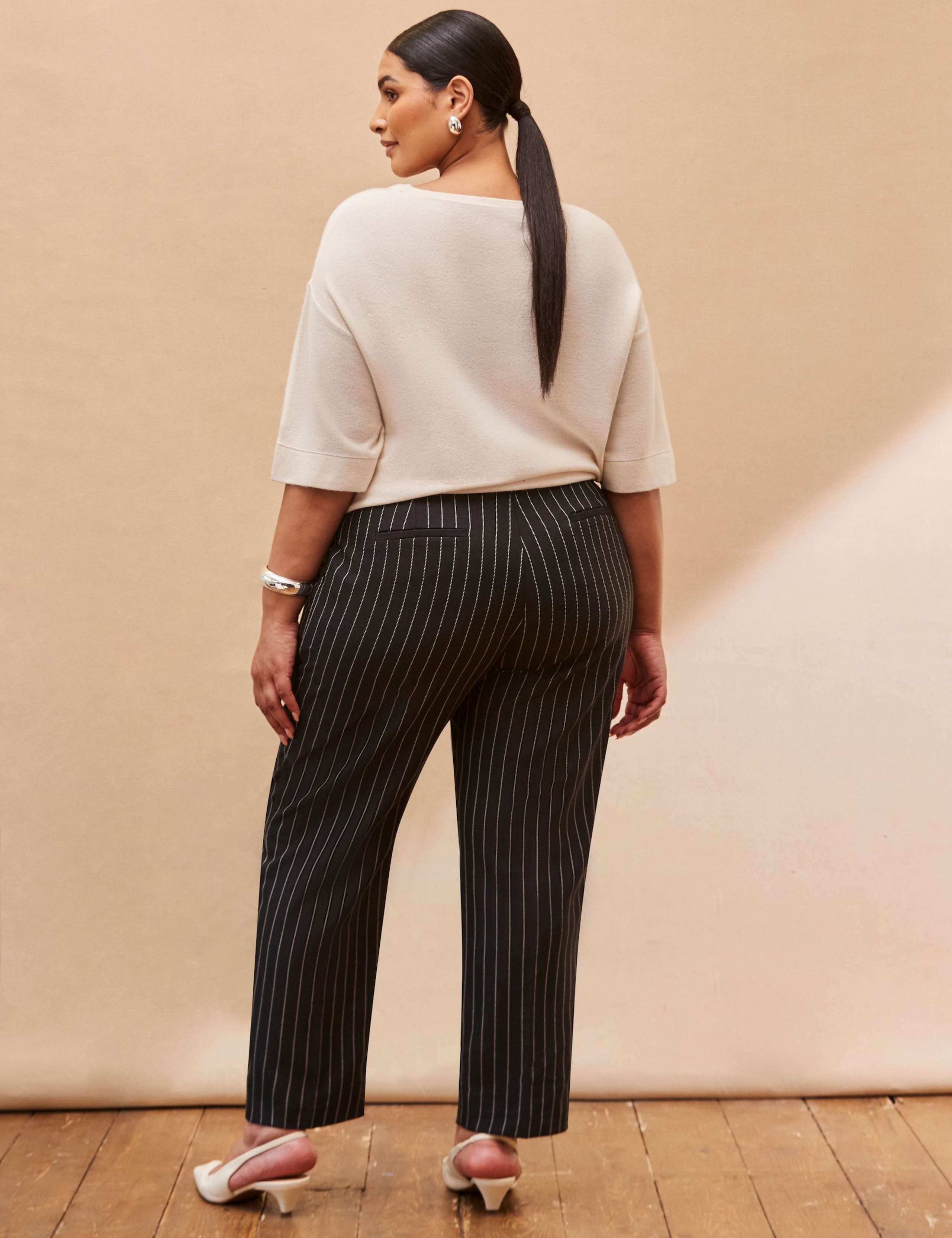 Pinstripe Tapered Trousers 3 of 3