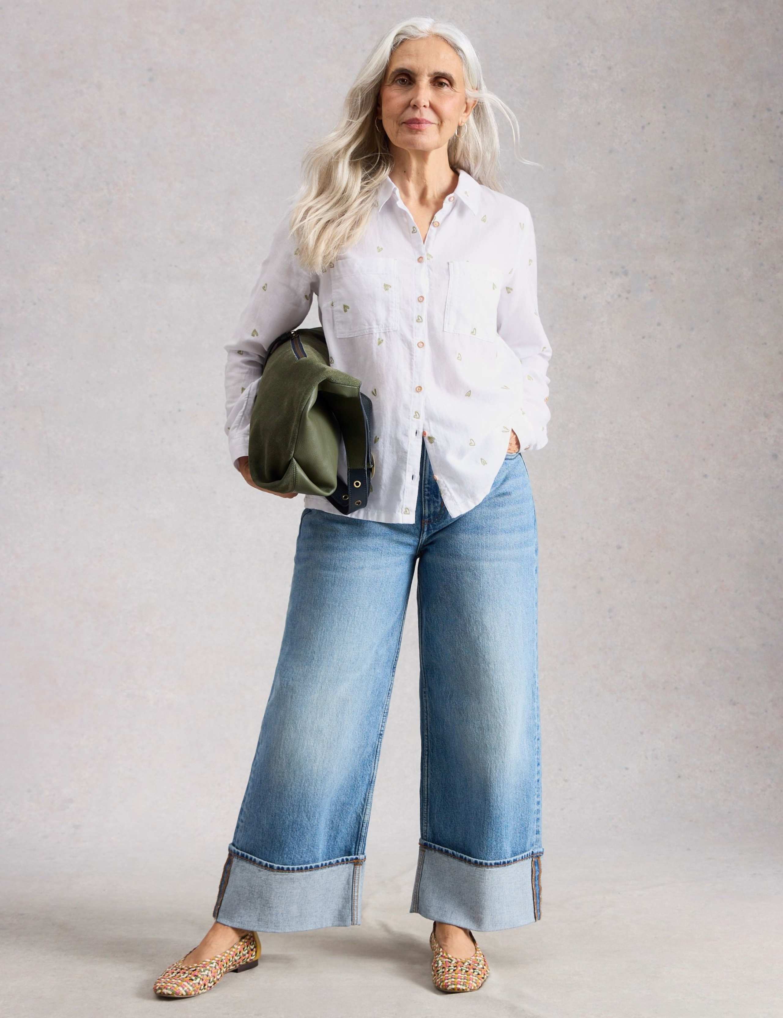 Pure Cotton Embroidered Collared Shirt 6 of 6