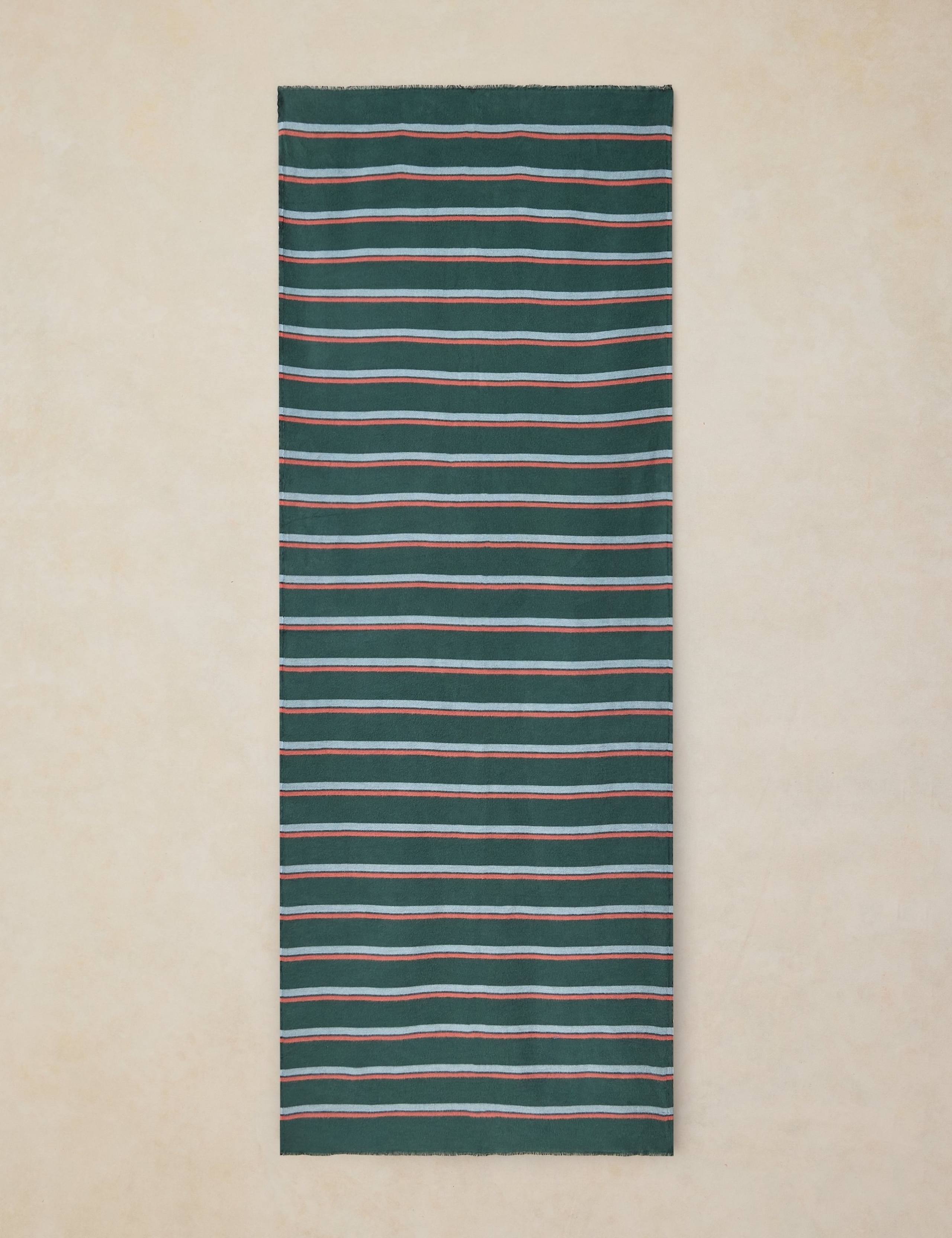Cotton Rich Striped Scarf 2 of 3