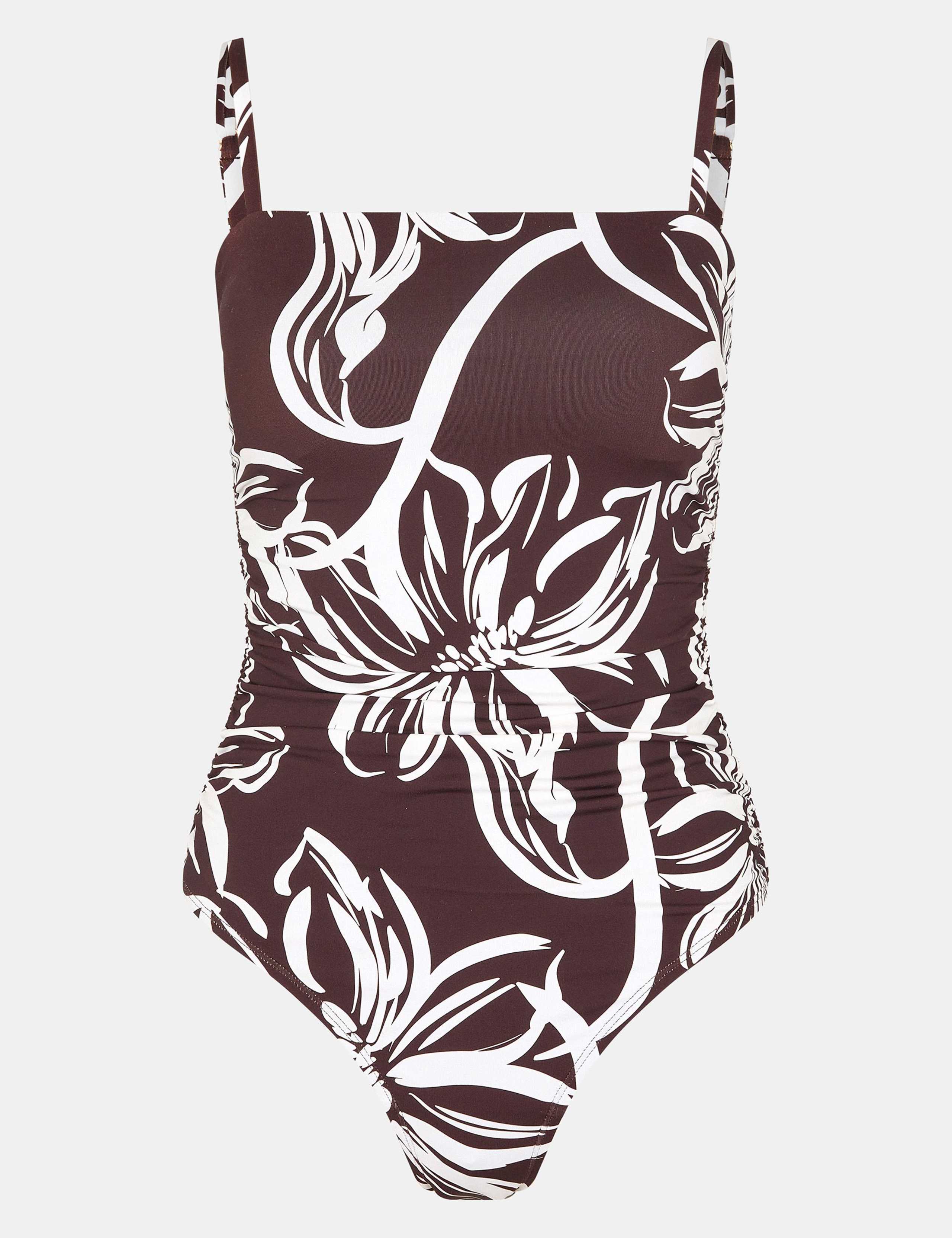 Floral Bandeau Swimsuit 2 of 4