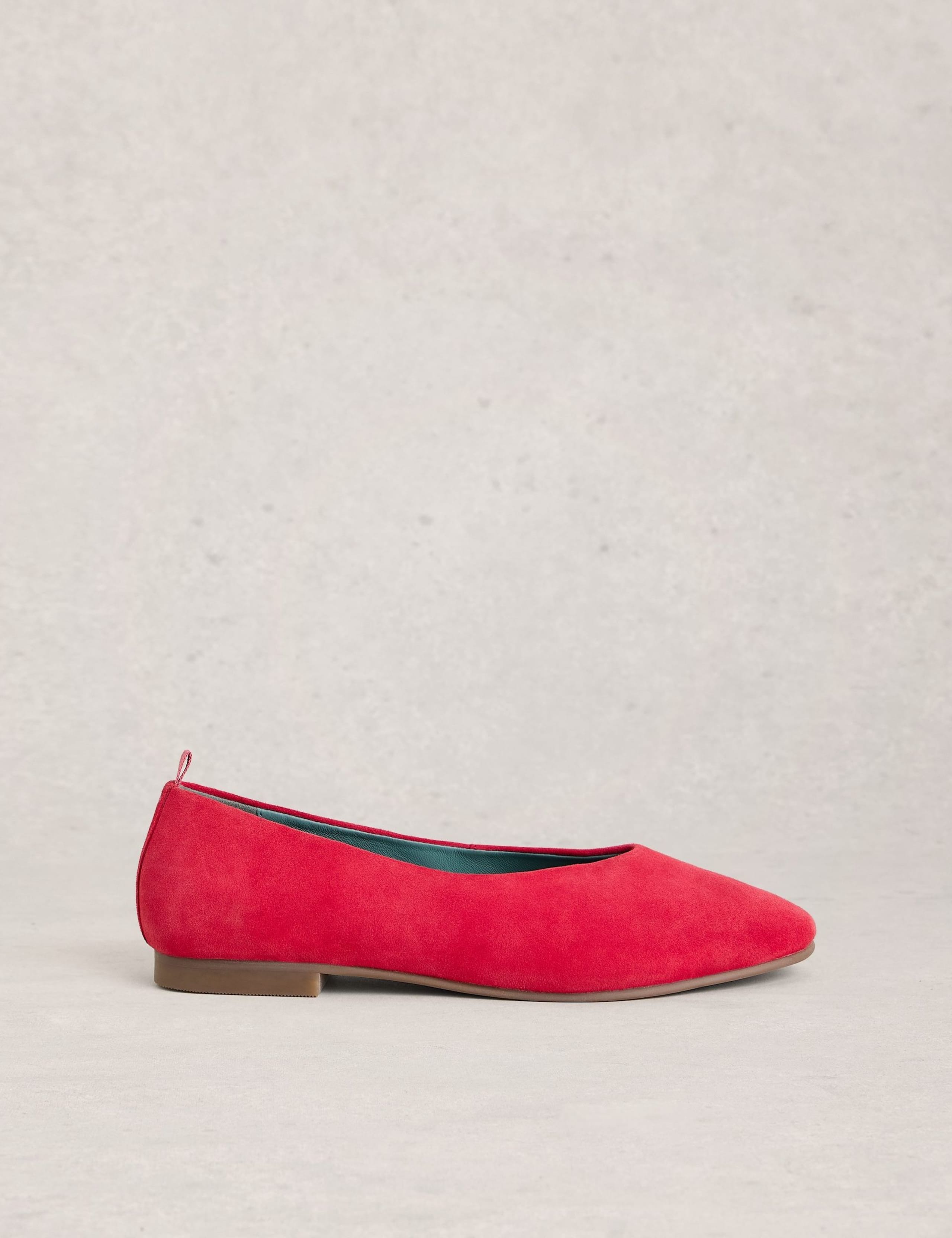 Suede Flat Ballet Pumps 1 of 4