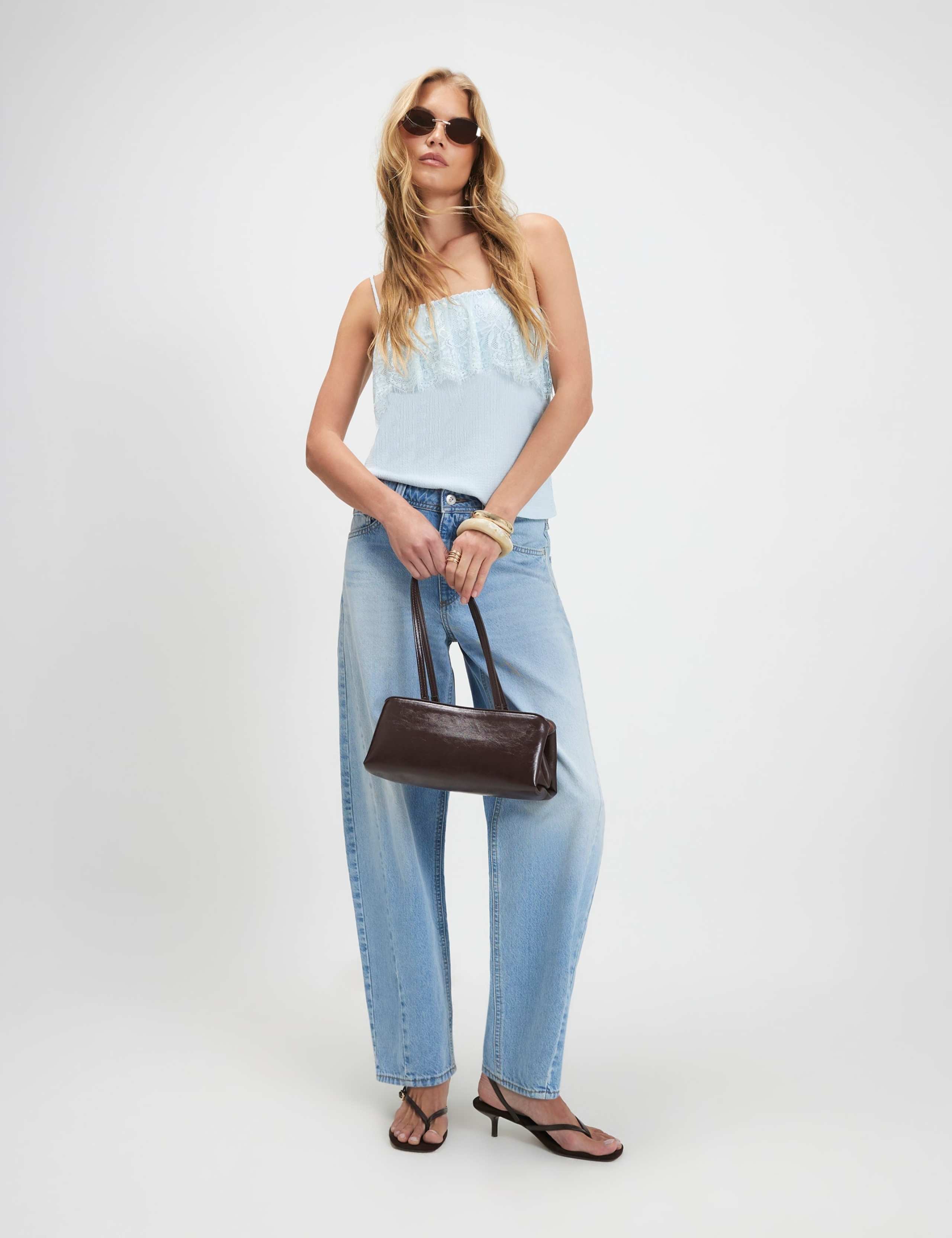Square Neck Lace Trim Cami Top 4 of 5