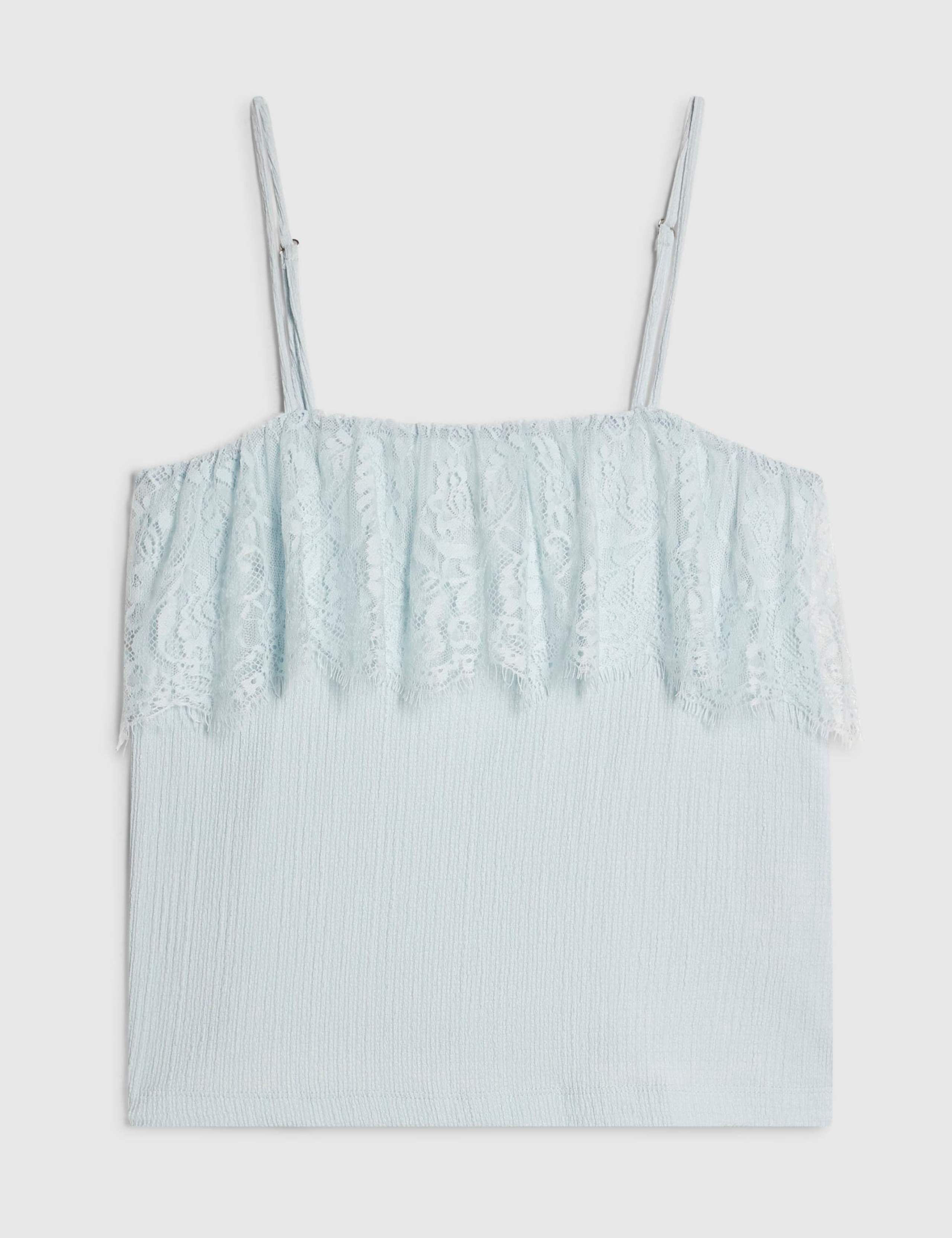 Square Neck Lace Trim Cami Top 2 of 5