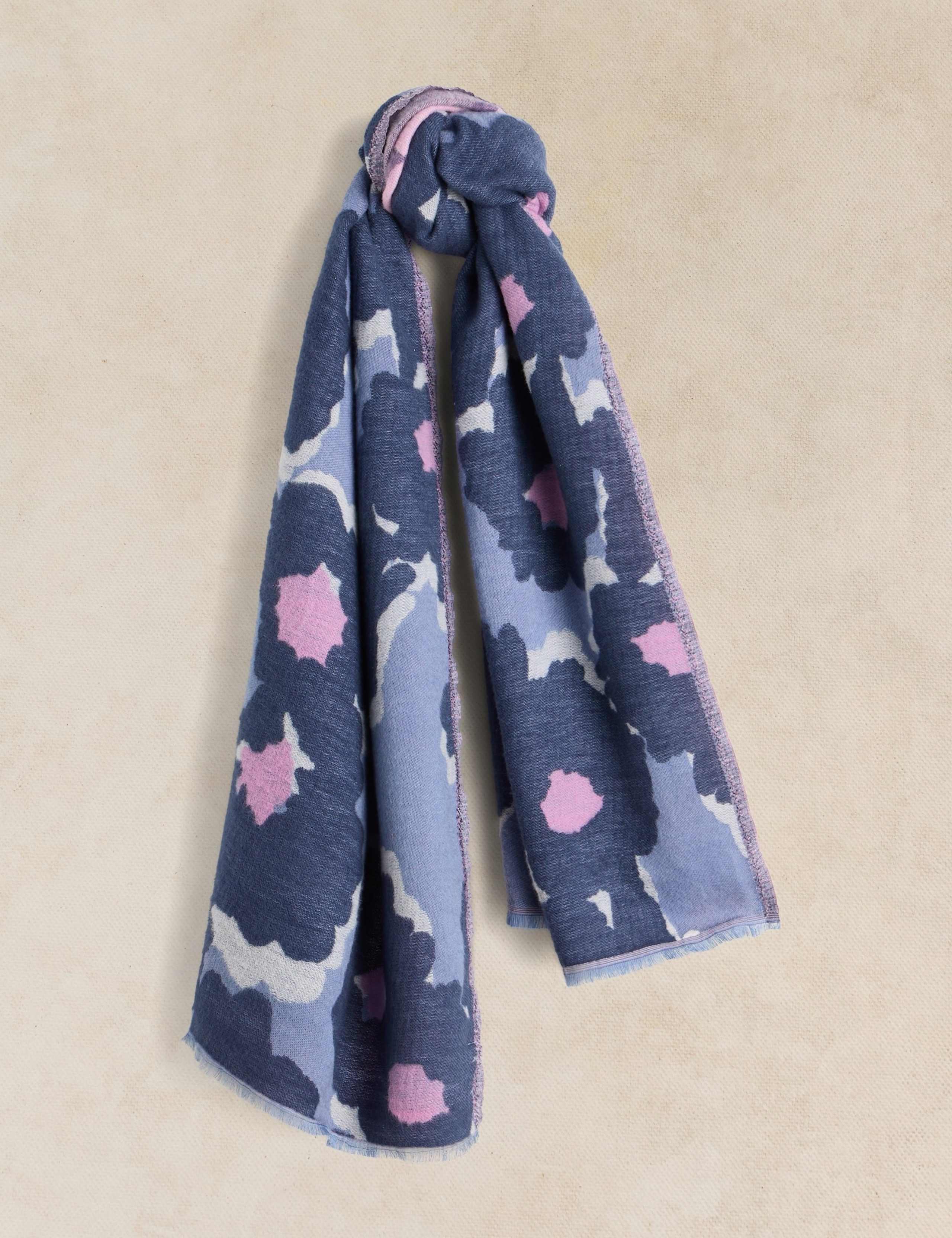 Cotton Rich Printed Scarf 1 of 3